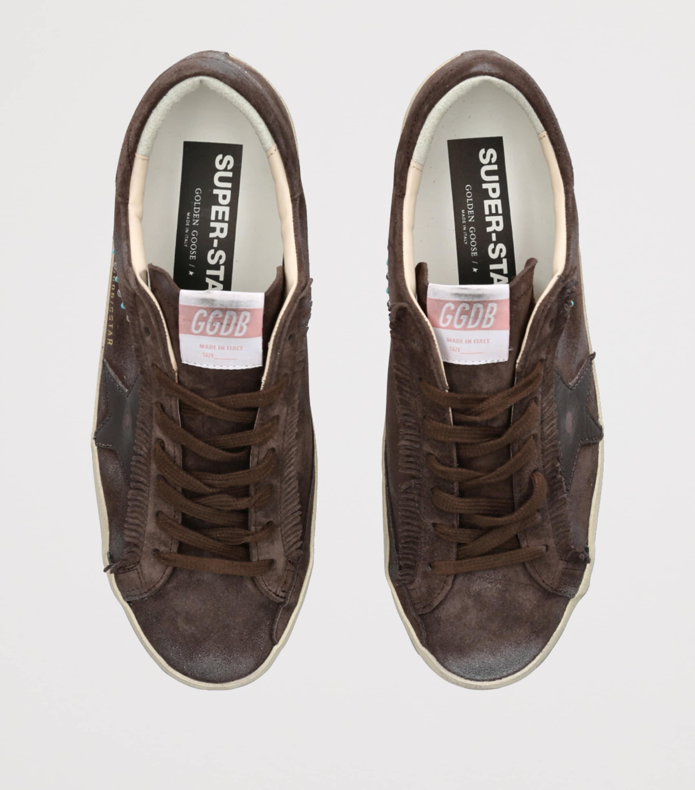 Leather Super-Star Sneakers DARK BROWN Image 4