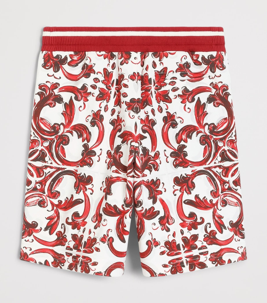Dolce&Gabbana Kids Majolica Print Shorts (8-14 Years) Maiolica Ru Image 2