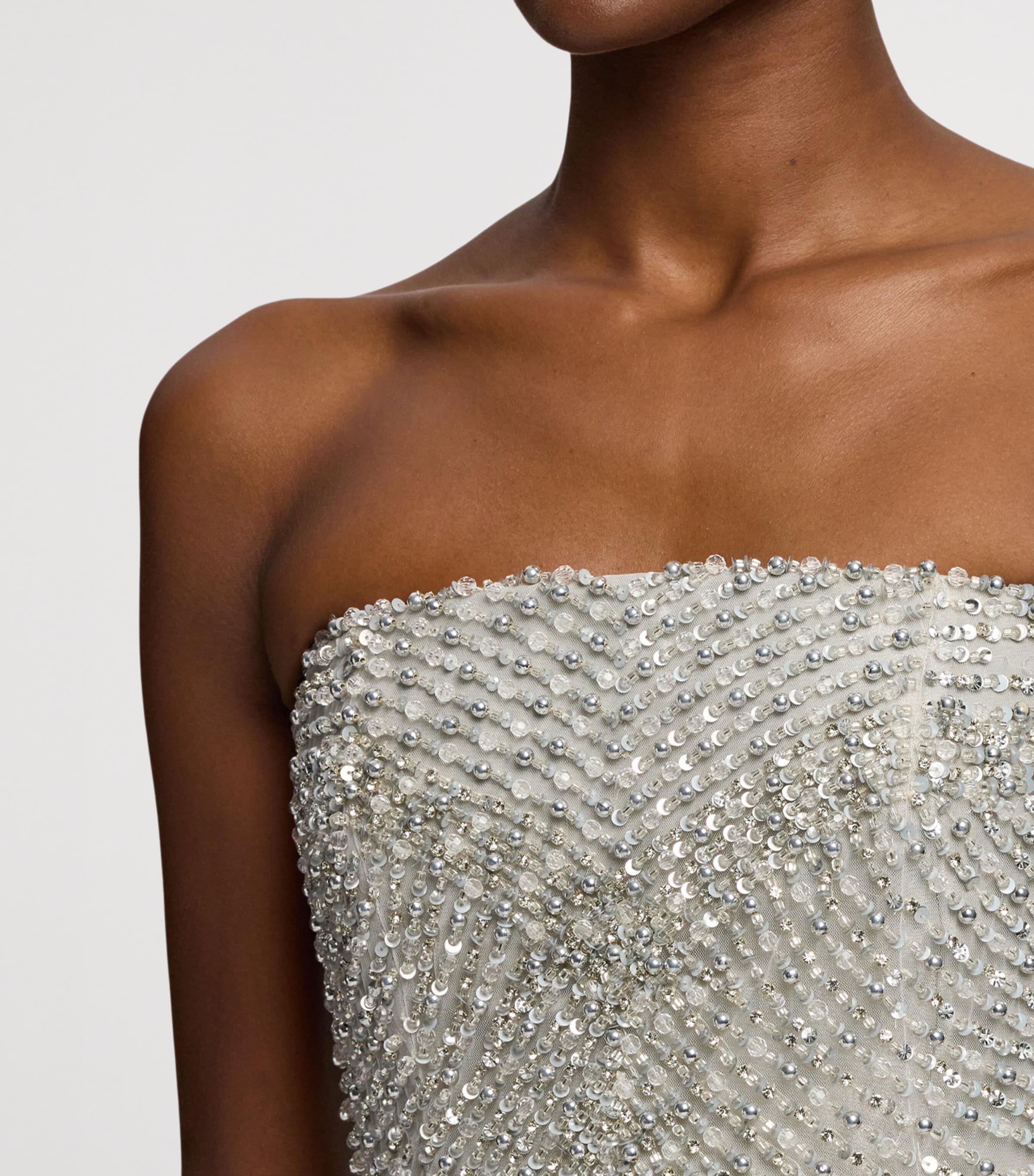 Embellished Shelly Maxi Dress SILVER-040 Image 10