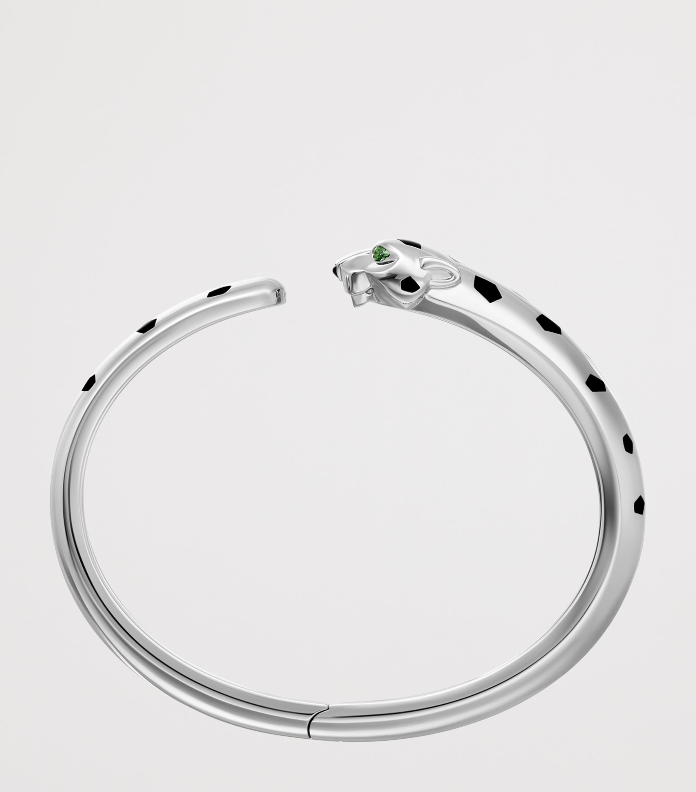 Medium White Gold, Tsavorite Garnet and Onyx Panthère de Cartier Bracelet WHITE GOLD Image 5