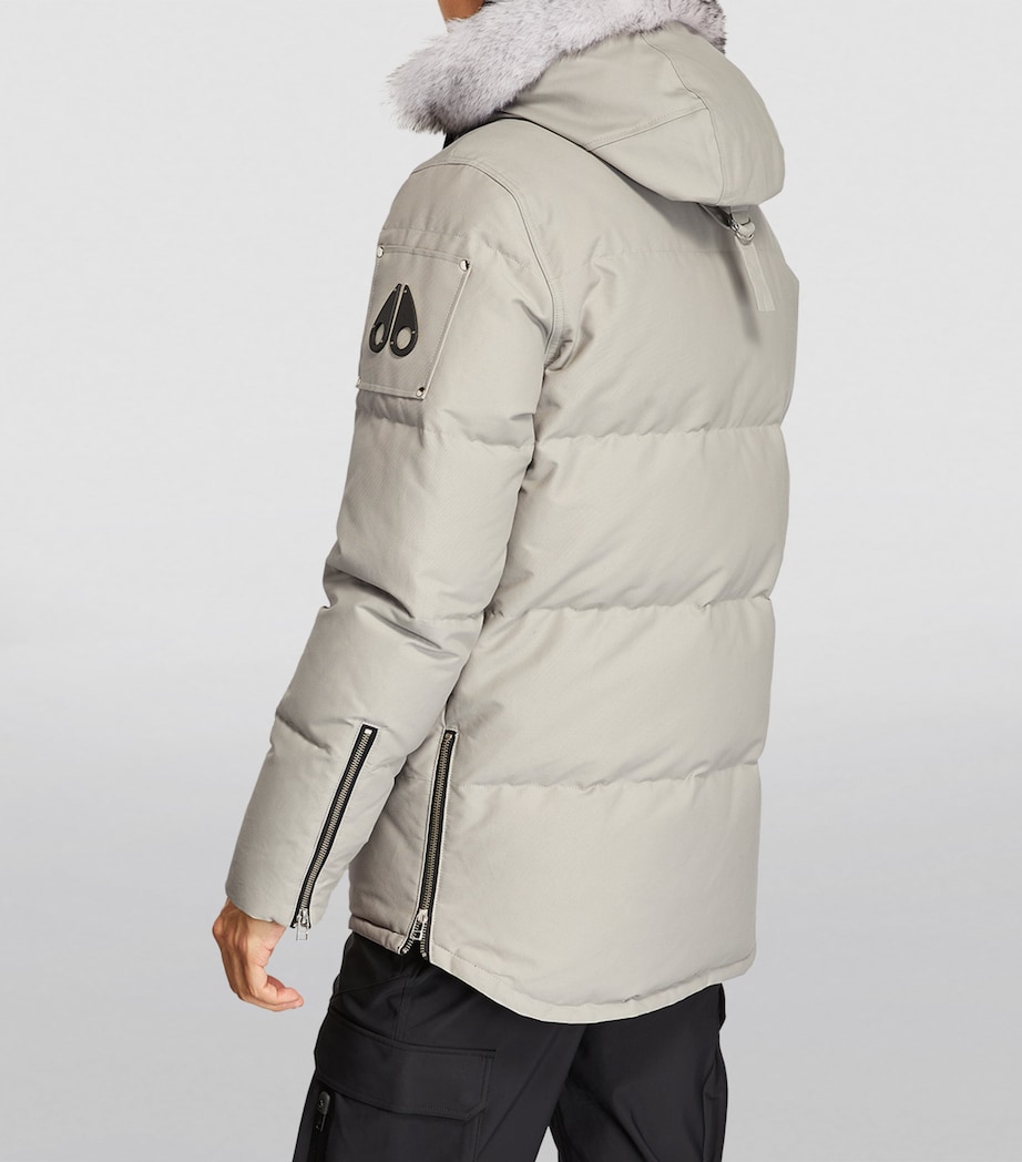 Shearling-Trim 3Q Jacket STRM GRY NAT SH-1004 Image 4