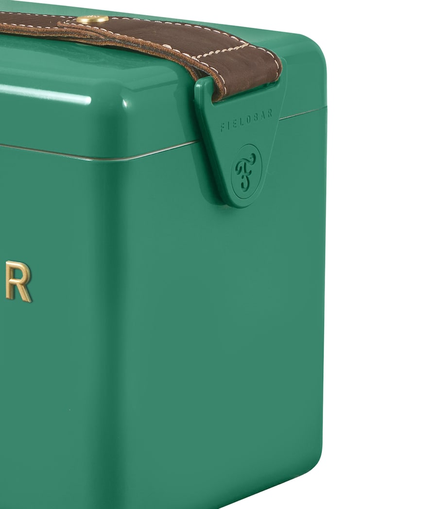 Mini Bar Cooler Box with Leather Sling (4L) GREEN Image 9