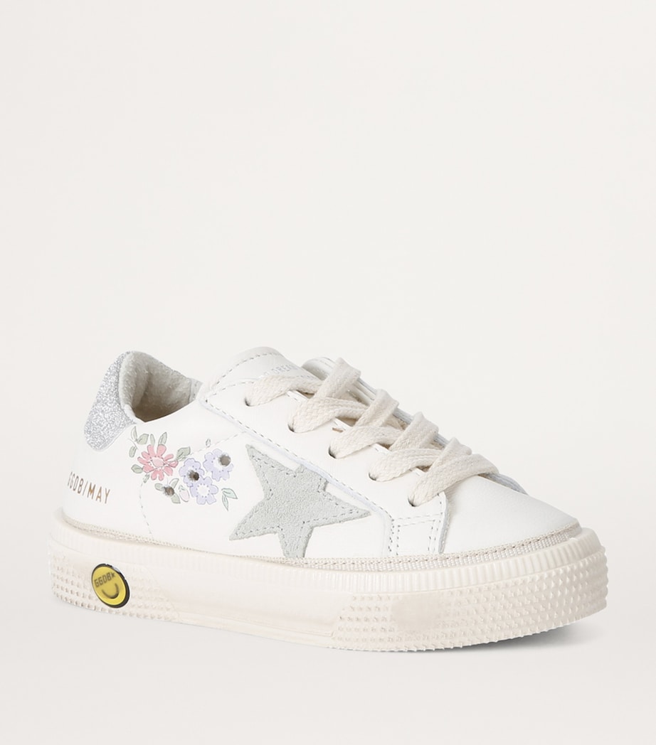 Golden Goose Leather May Sneakers White/comb Image 3