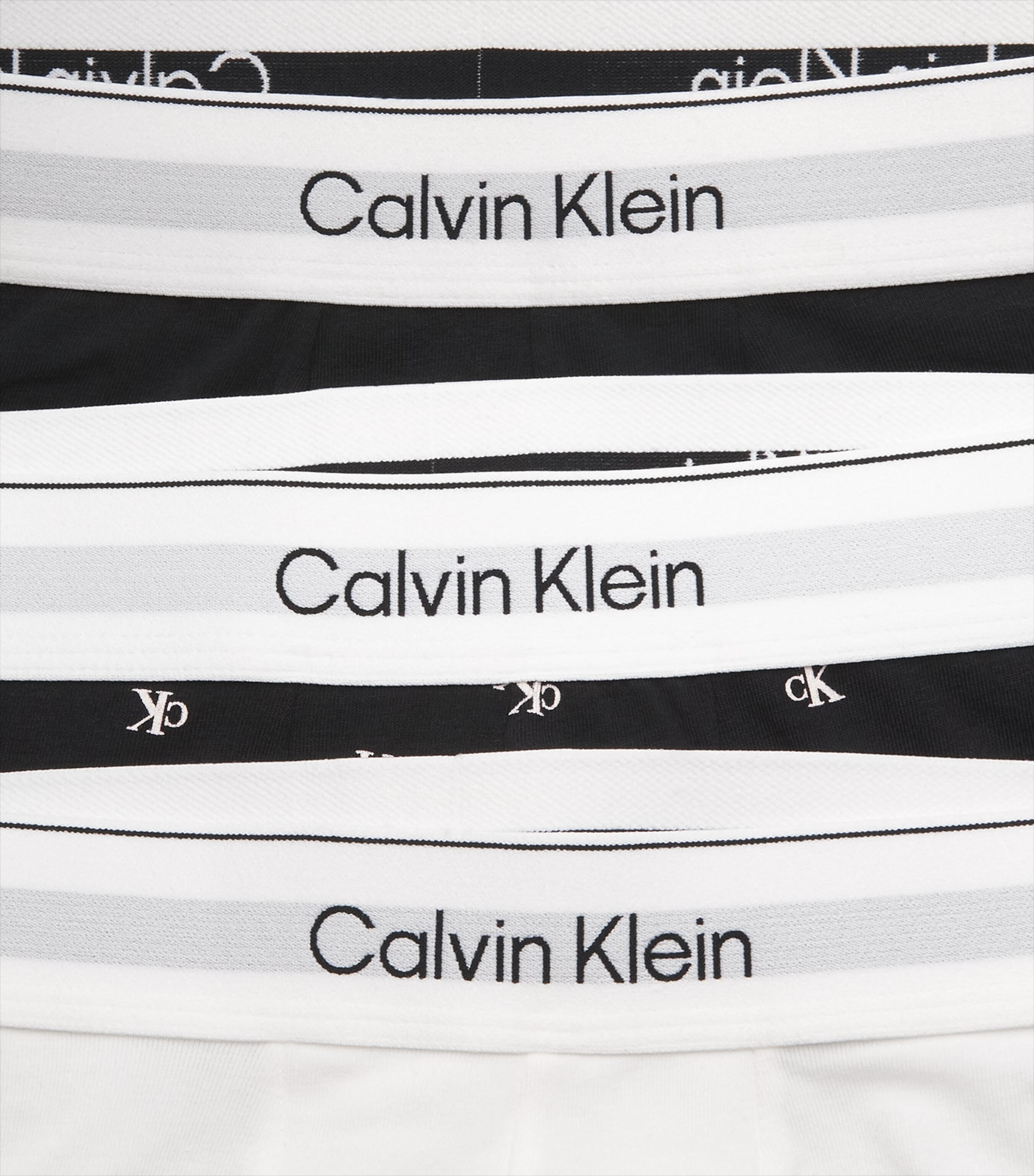 Calvin Klein Mens Cotton Stretch Icon Low-Rise Trunks (Pack of 3) Multi Image 5