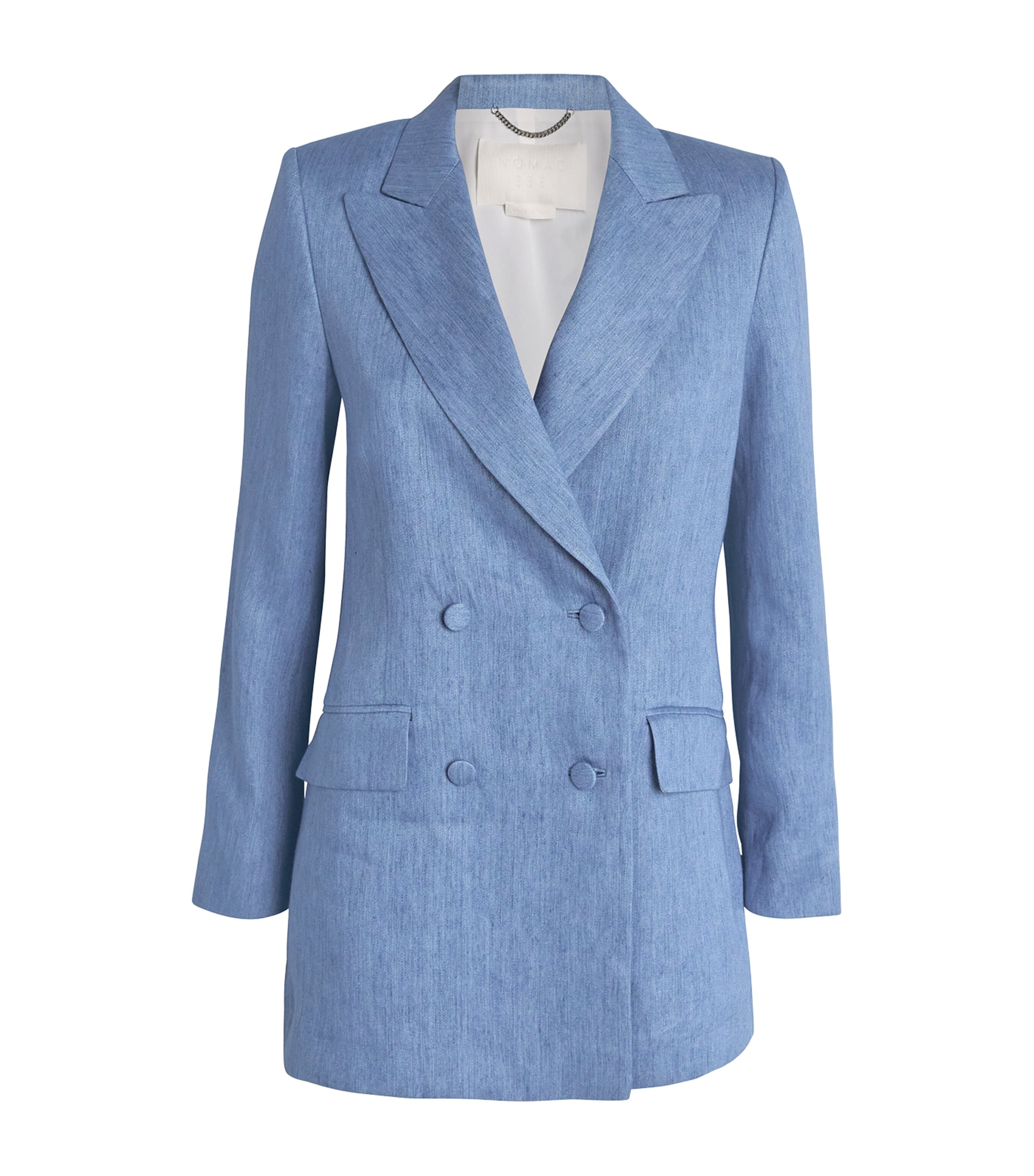 Nomadissem Linen Monterey Blazer In Blue