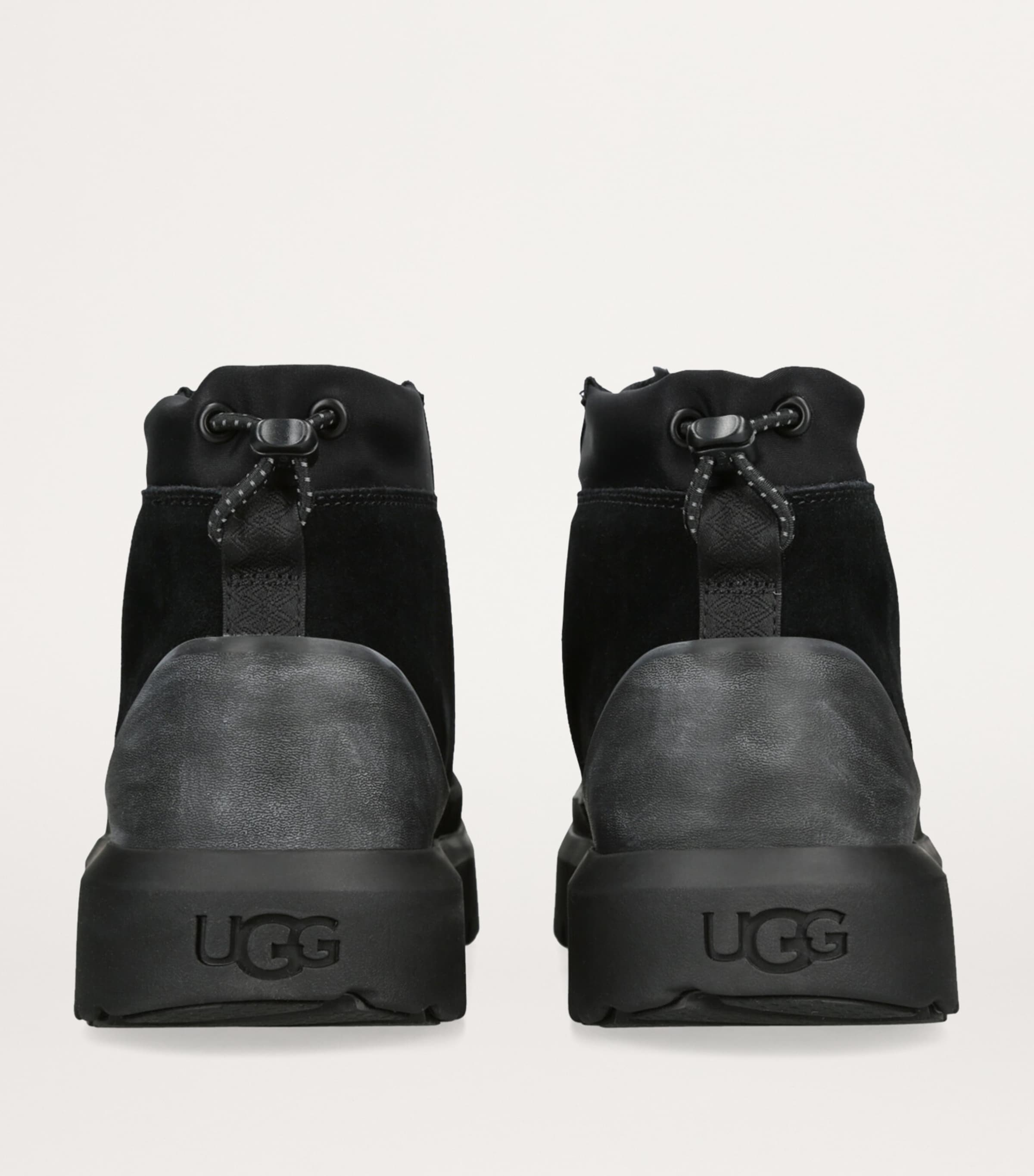 UGG Suede Neumel Lace-Up Boots Black Image 3