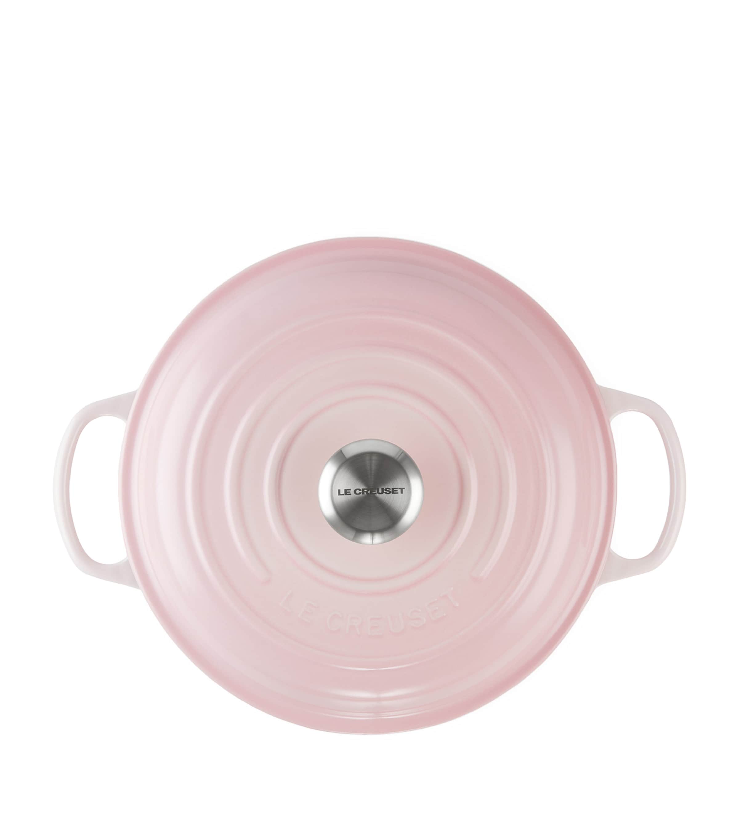 Le Creuset Cast Iron Shallow Casserole Dish (30cm) Shell Pink Image 3