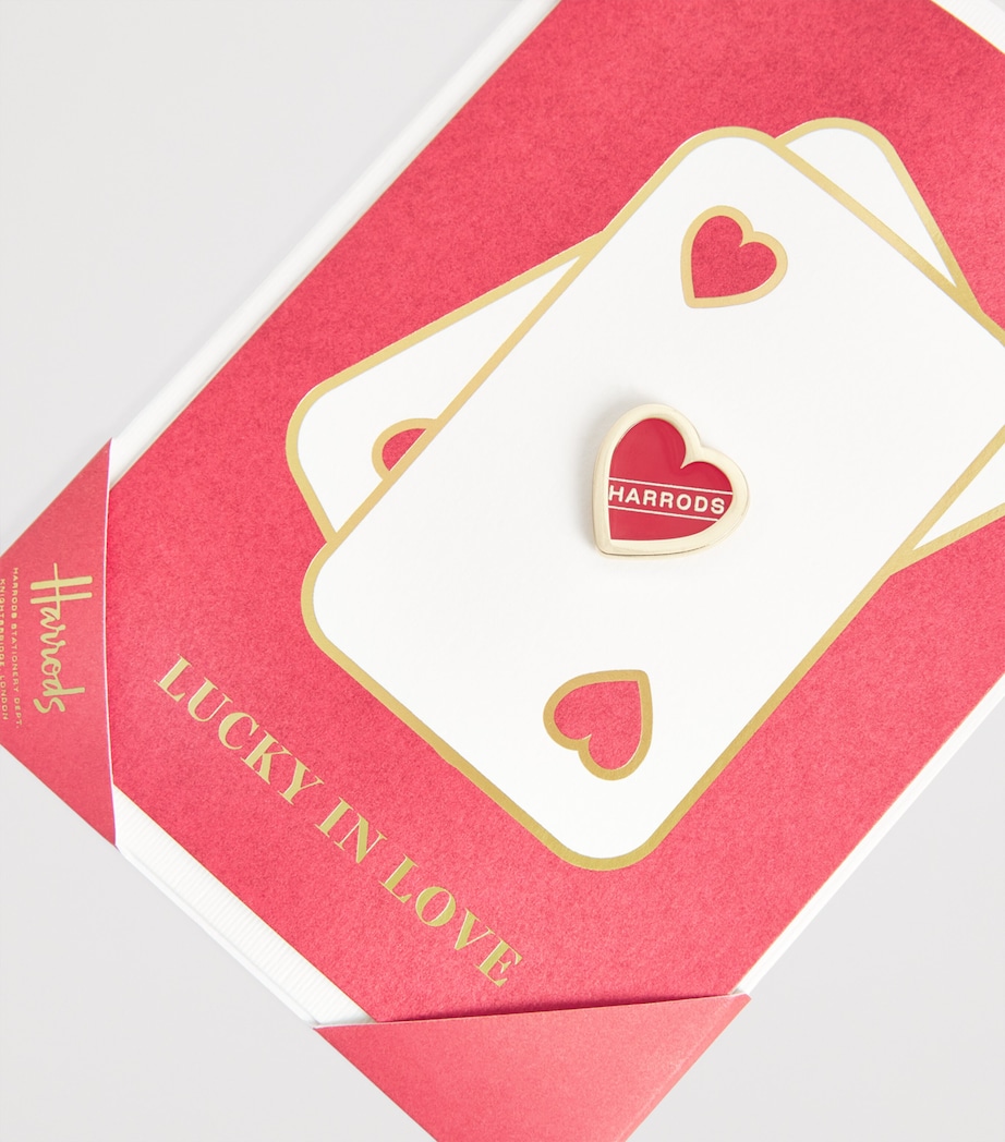 Harrods Heart Card and Pin Gold Image 3