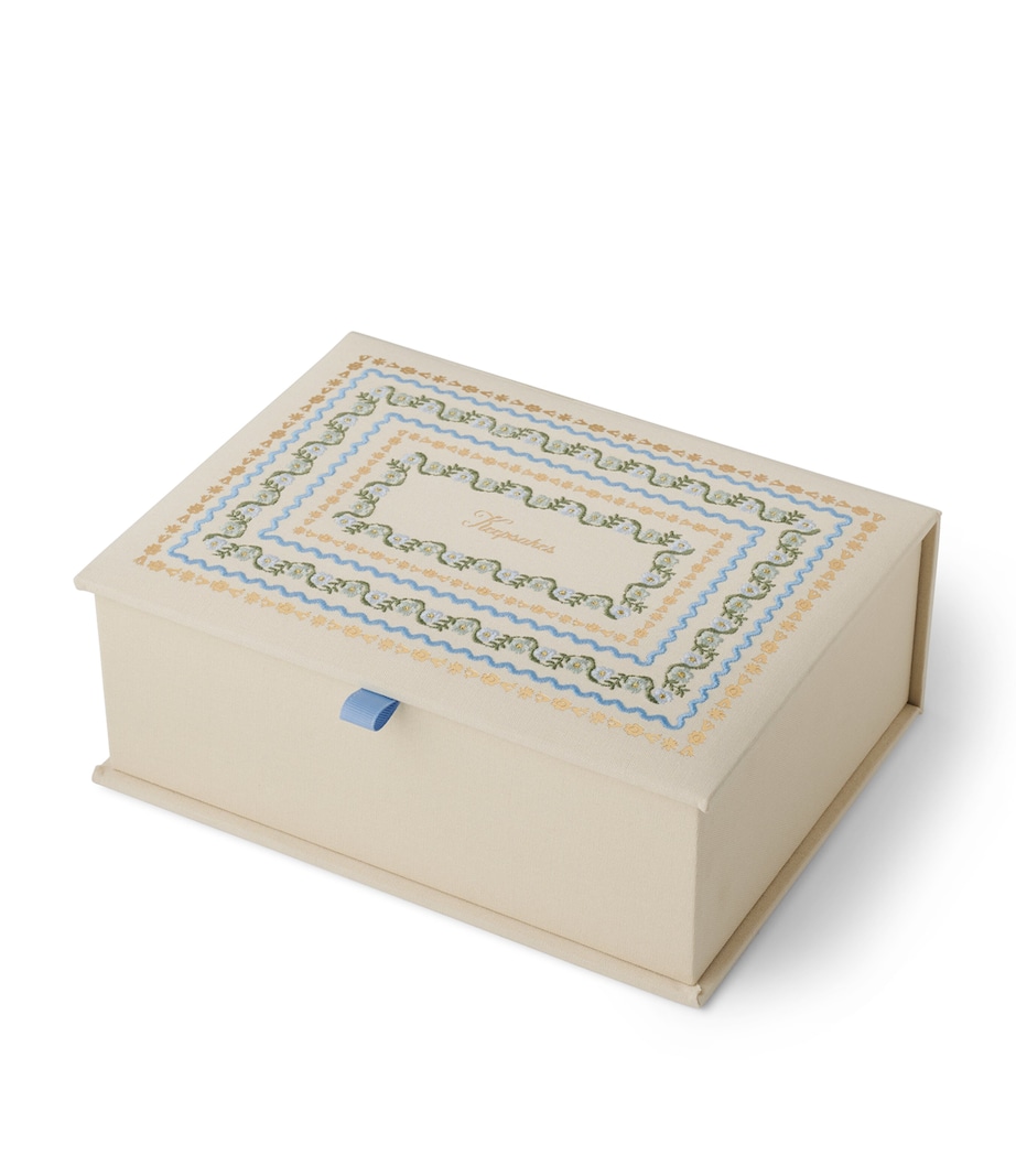 Large Embroidered Delphine Keepsakes Box MULTI Image 1