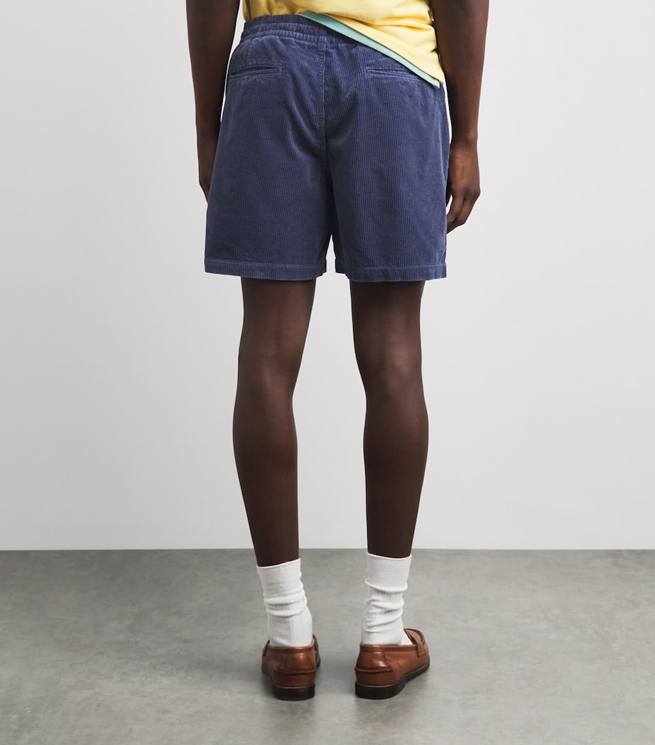 Polo Ralph Lauren Mens Cotton Corduroy Prepster Shorts Boston Navy Image 5