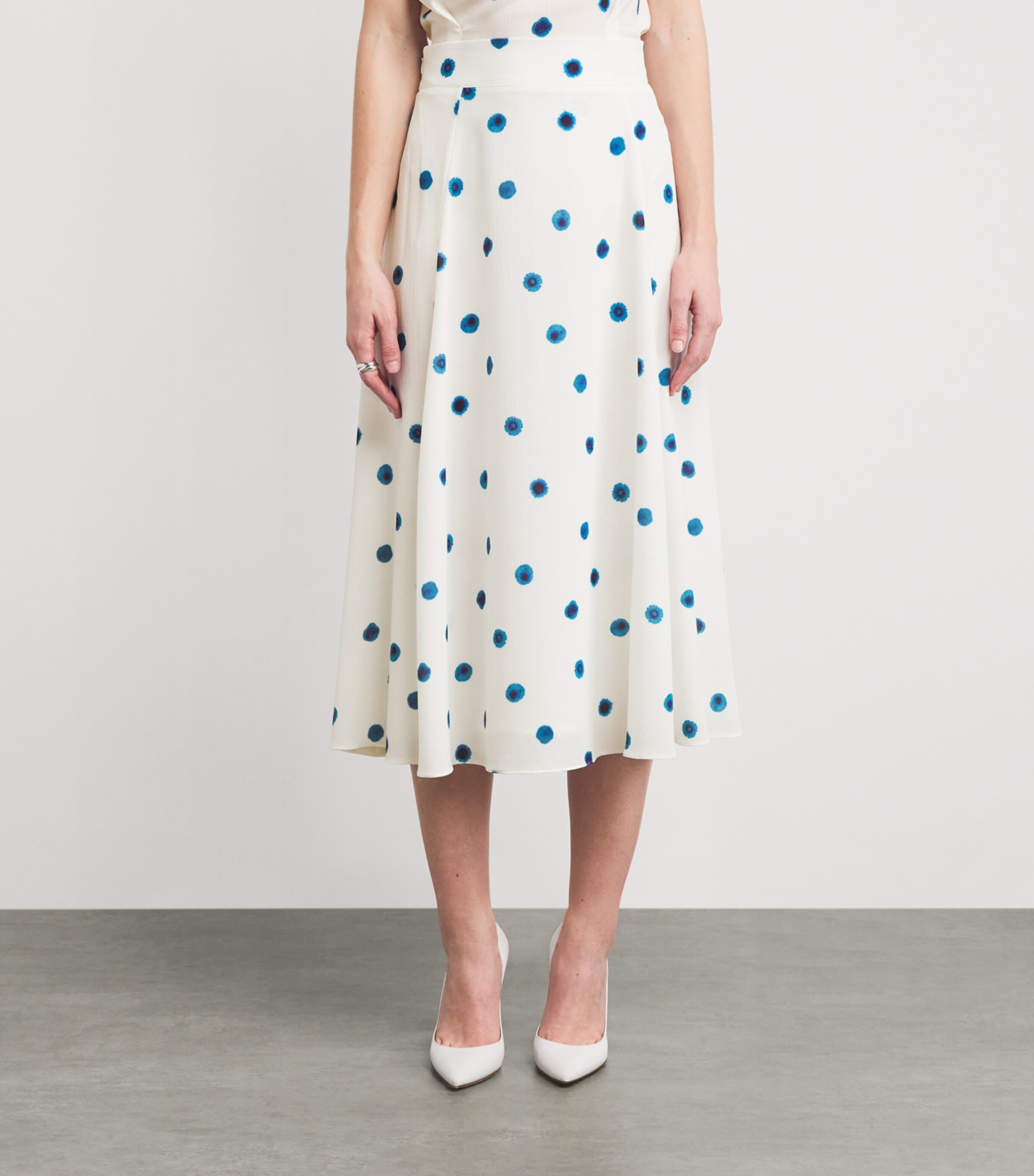 Organic Cotton-Blend Cross Midi Skirt DOL Image 3