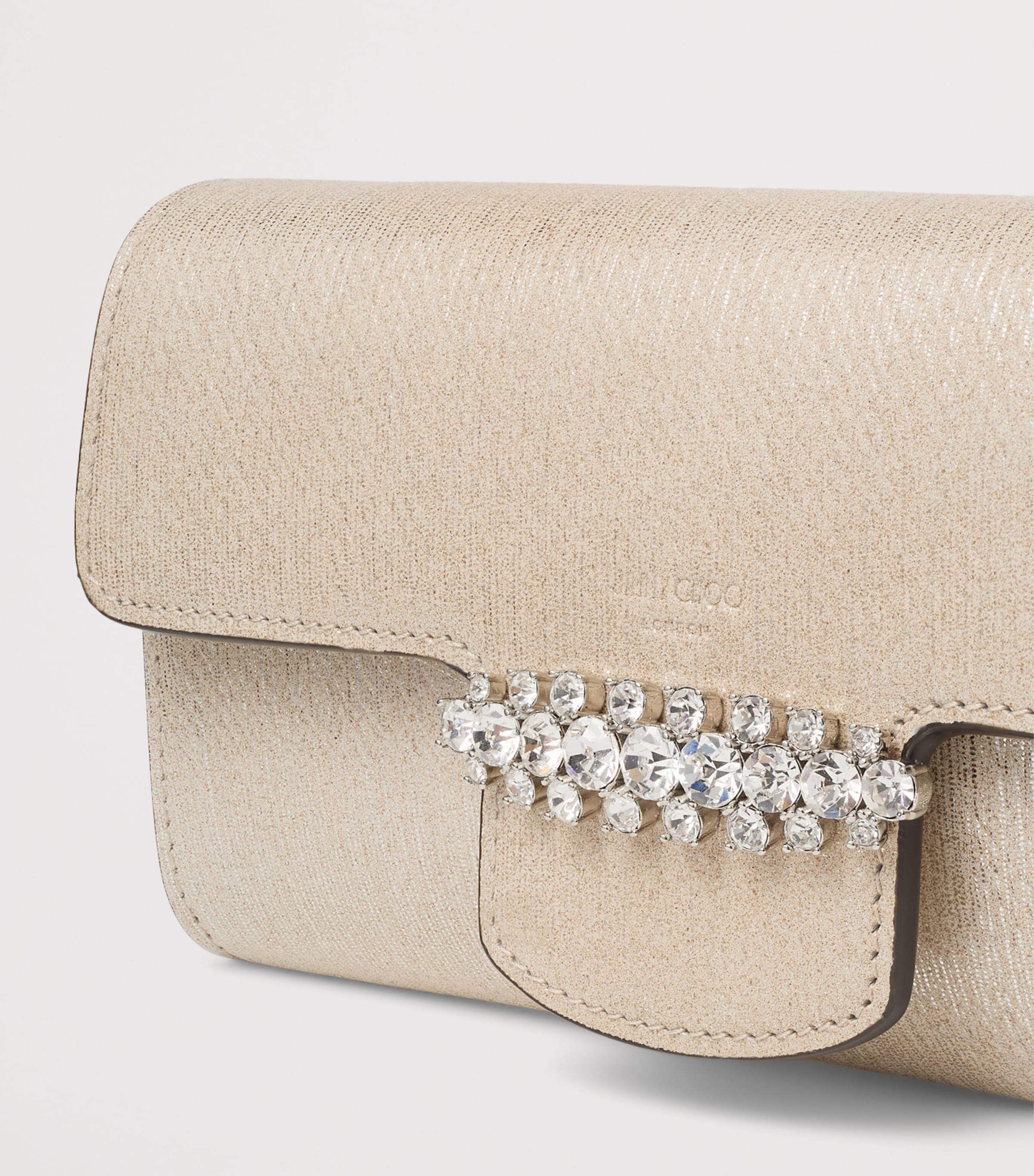 Bing Leather Wallet on Chain SOFT GOLD/SILVER Image 5