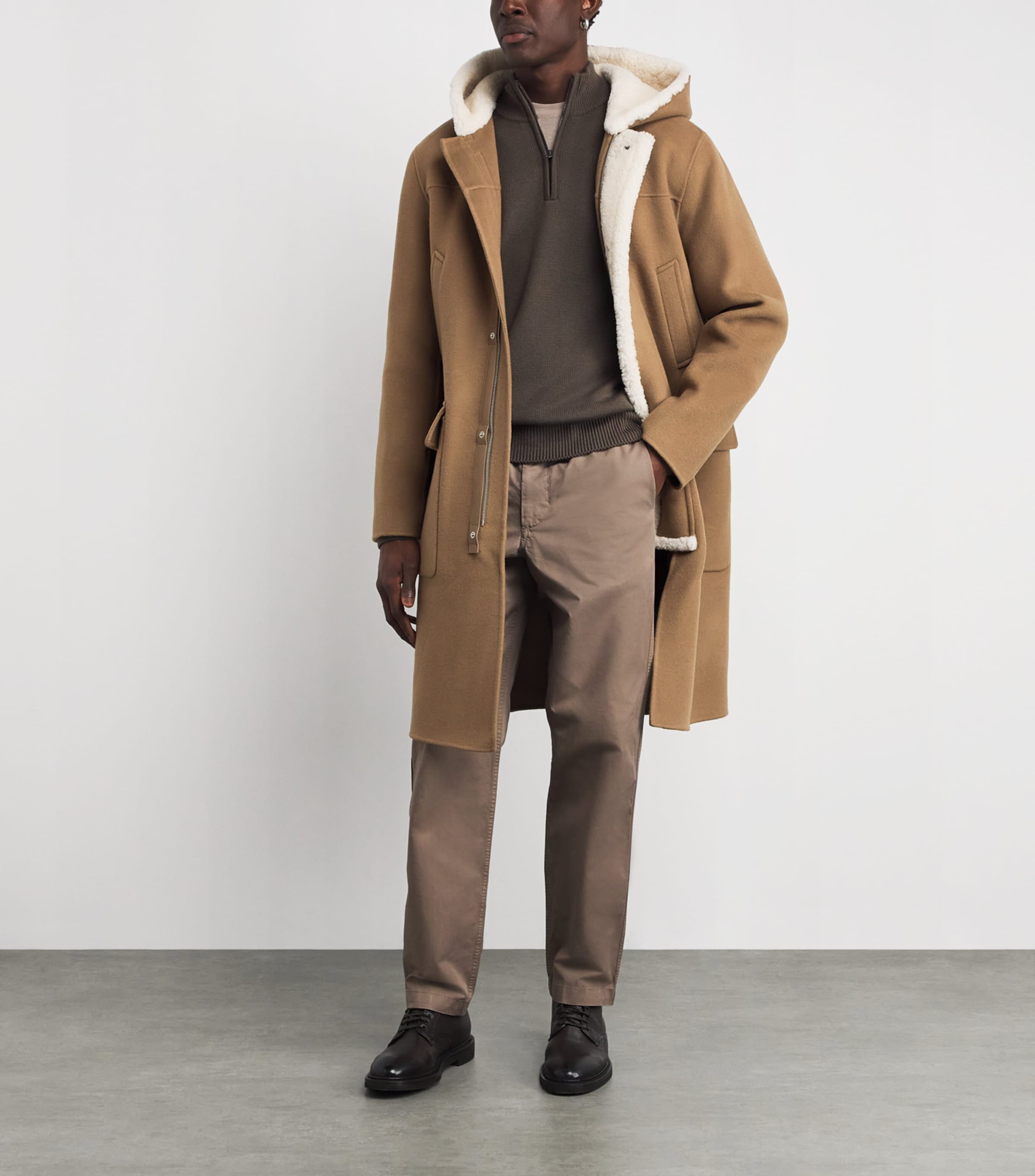 Wool Abraham Duffle Coat OTTERNATUR A Image 2