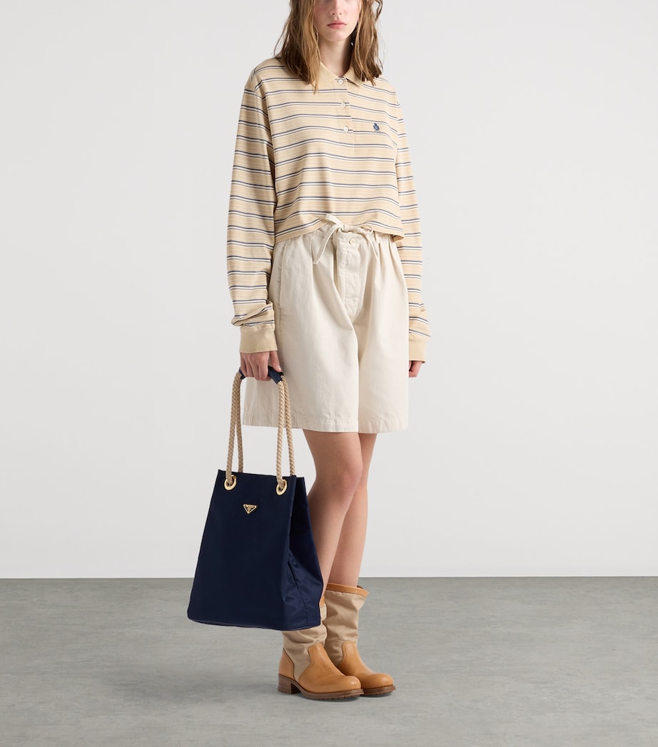 Prada Large Re-Nylon Mariner Bucket Bag Blue Image 2