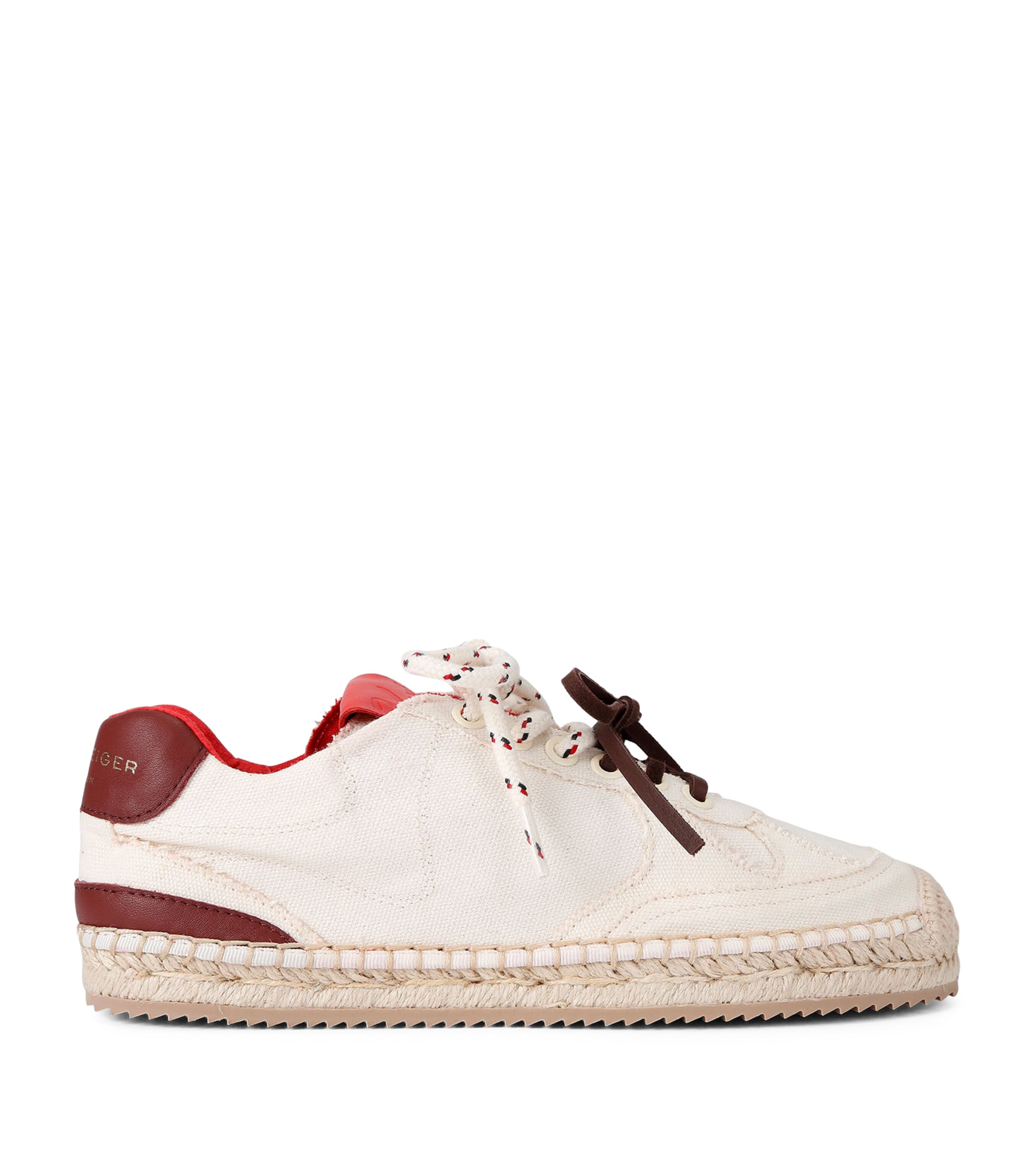 Kurt Geiger London Canvas Espadrille Sneakers White/red Image 1