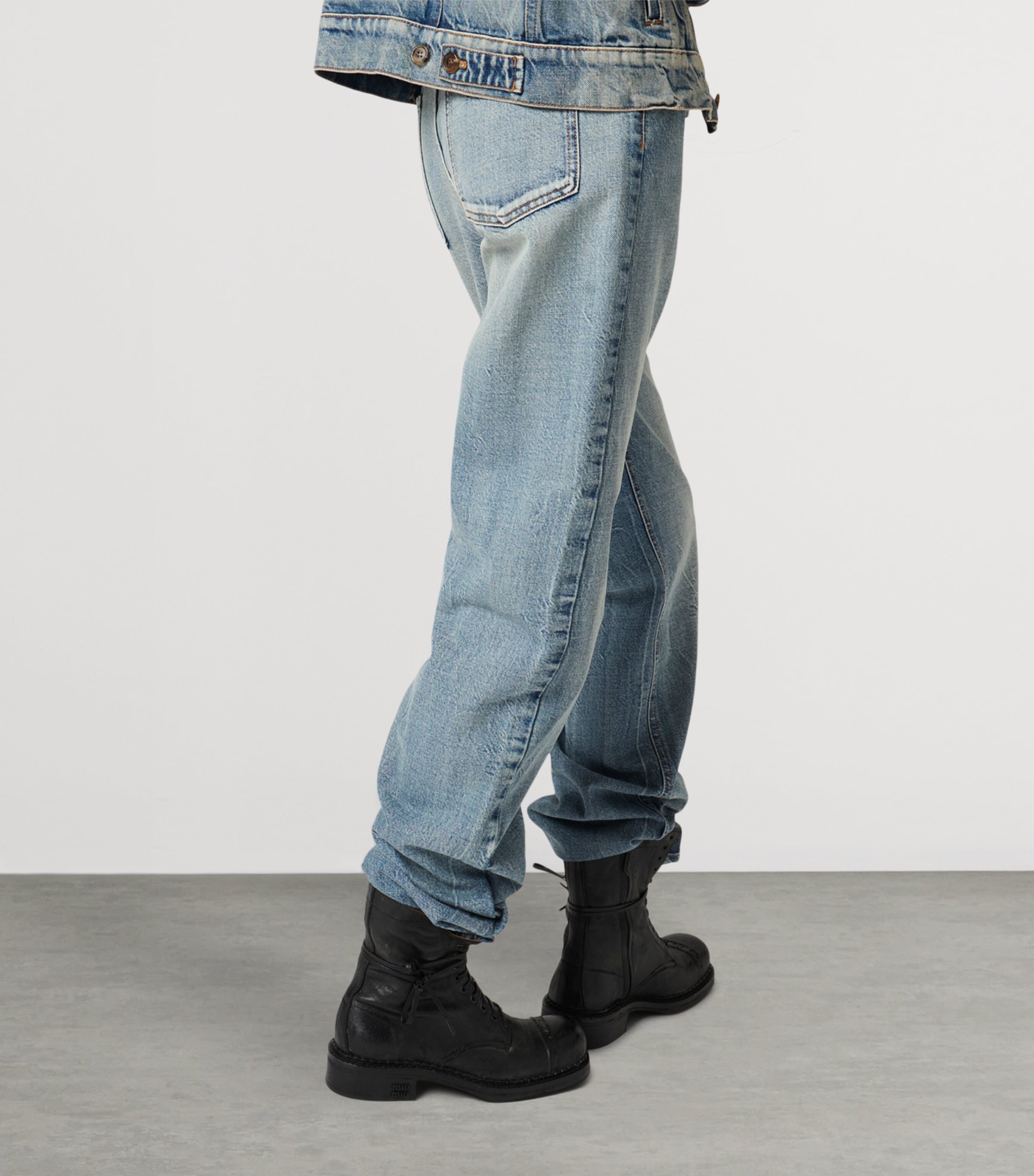 Miu Miu Womens Straight Leg Jeans Image 4