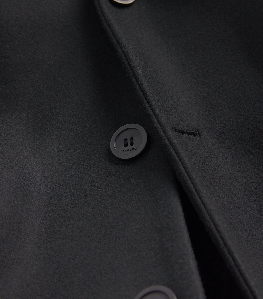Wool-Blend Overcoat BLACK Image 5