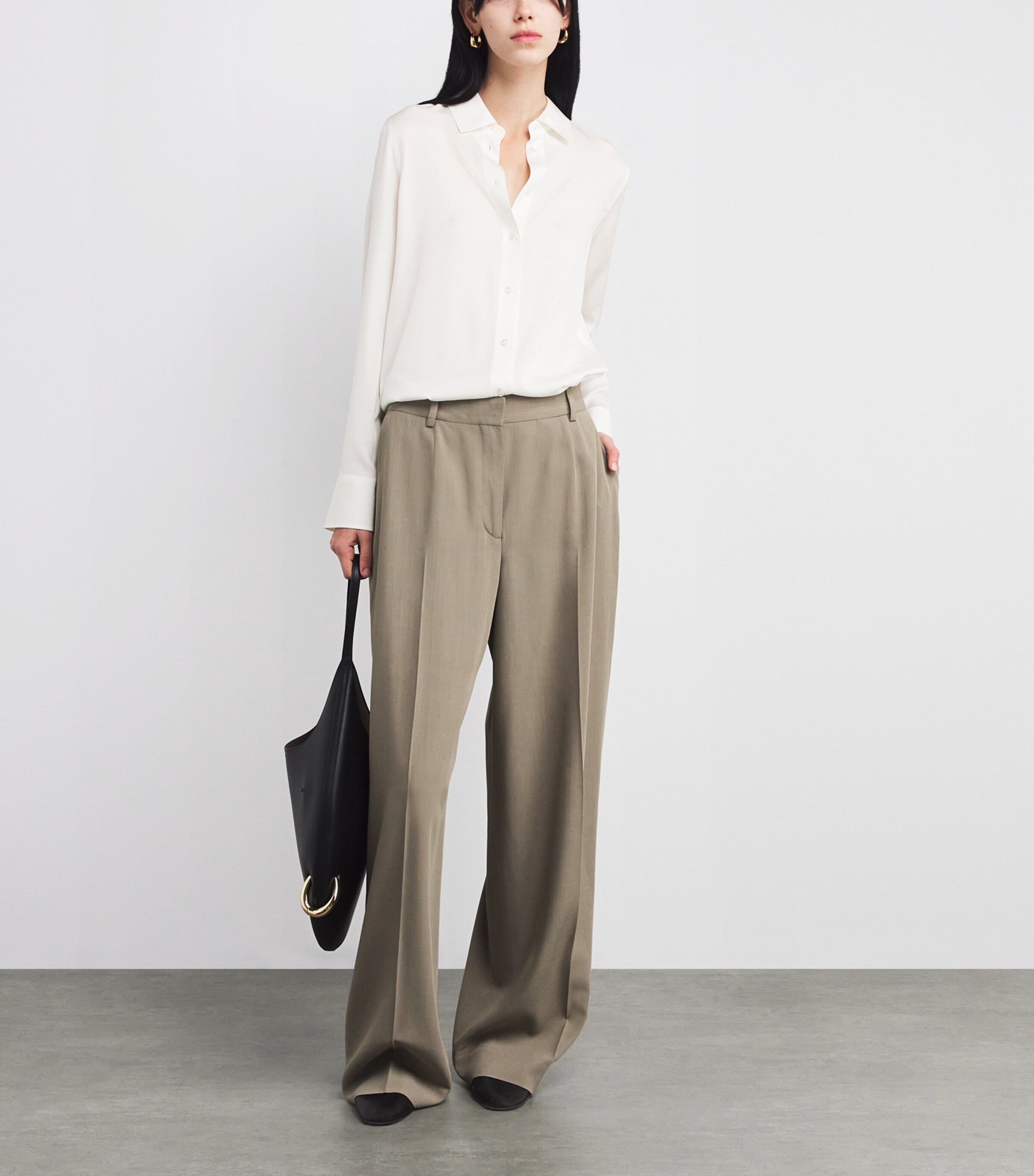 Silk-Blend Slim Shirt 137OWT Image 8