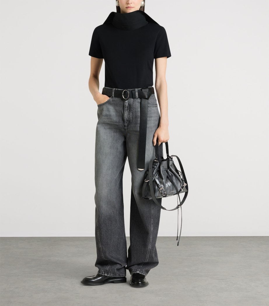 Givenchy Womens Cotton Reverse Collar T-Shirt Image 2
