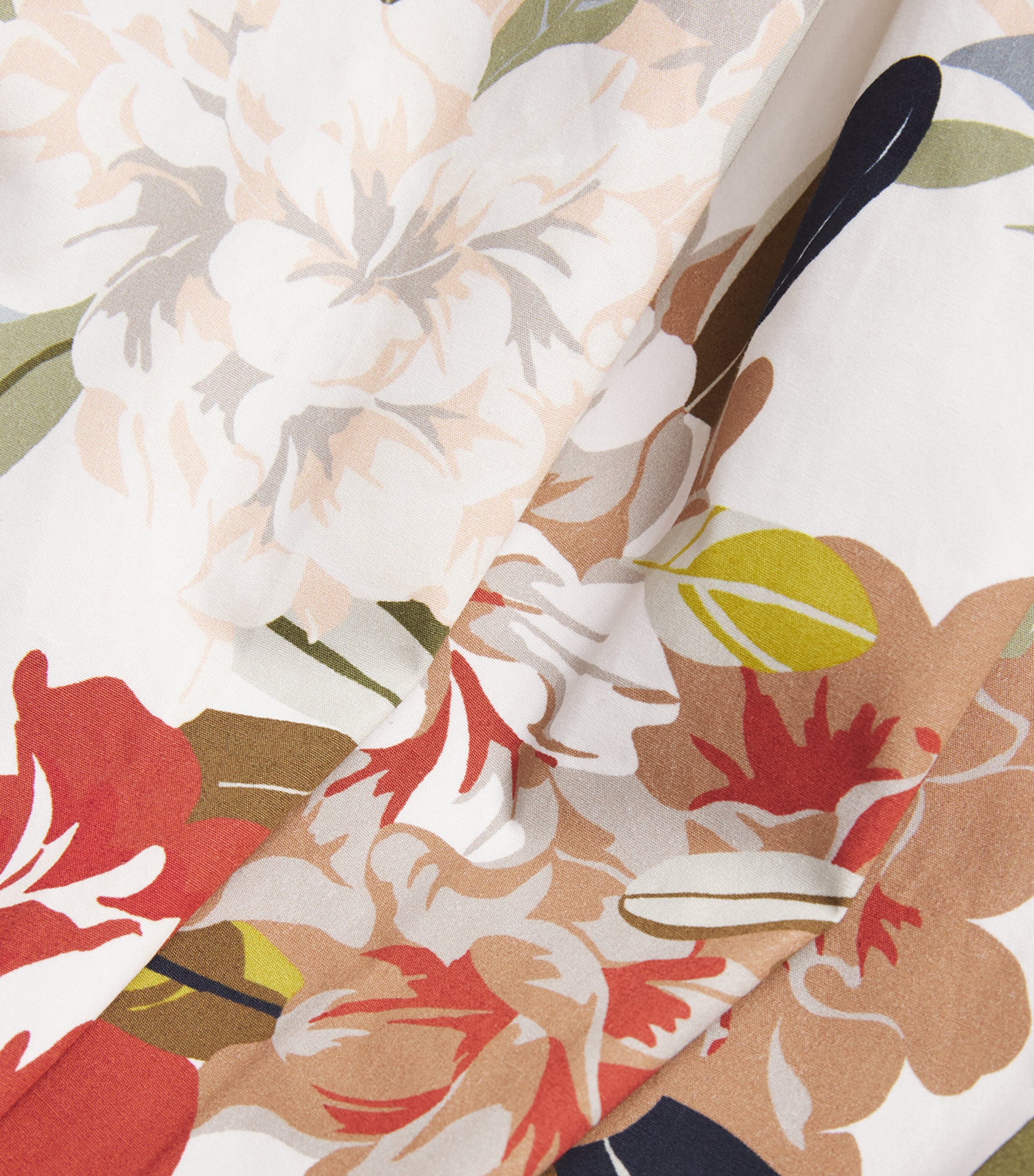 Cotton Printed Poplin Hoban Dress WHMUL WHITE/MULTI Image 5