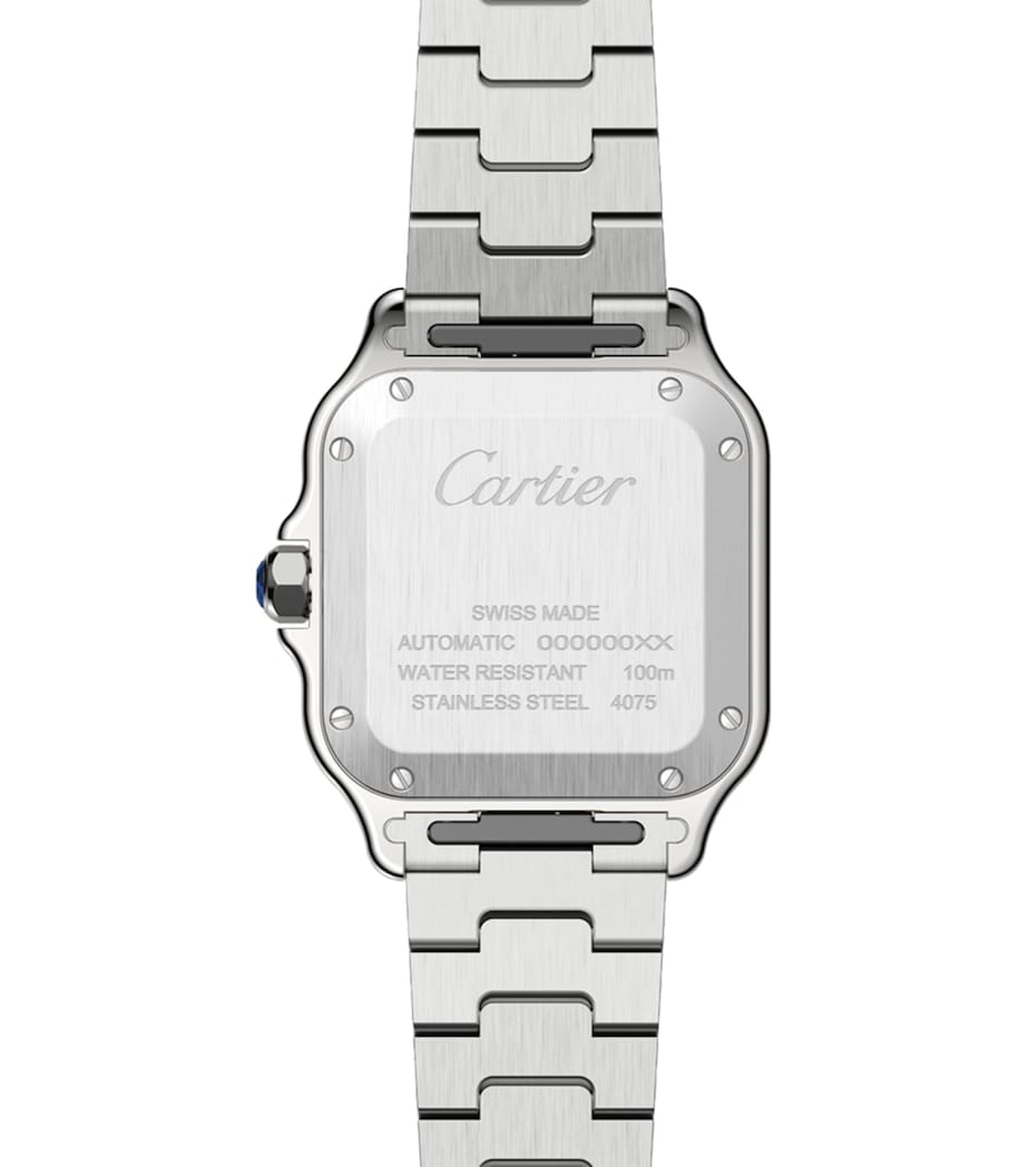 Yellow Gold and Stainless Steel Santos de Cartier Watch 35.1mm SILVER Image 4