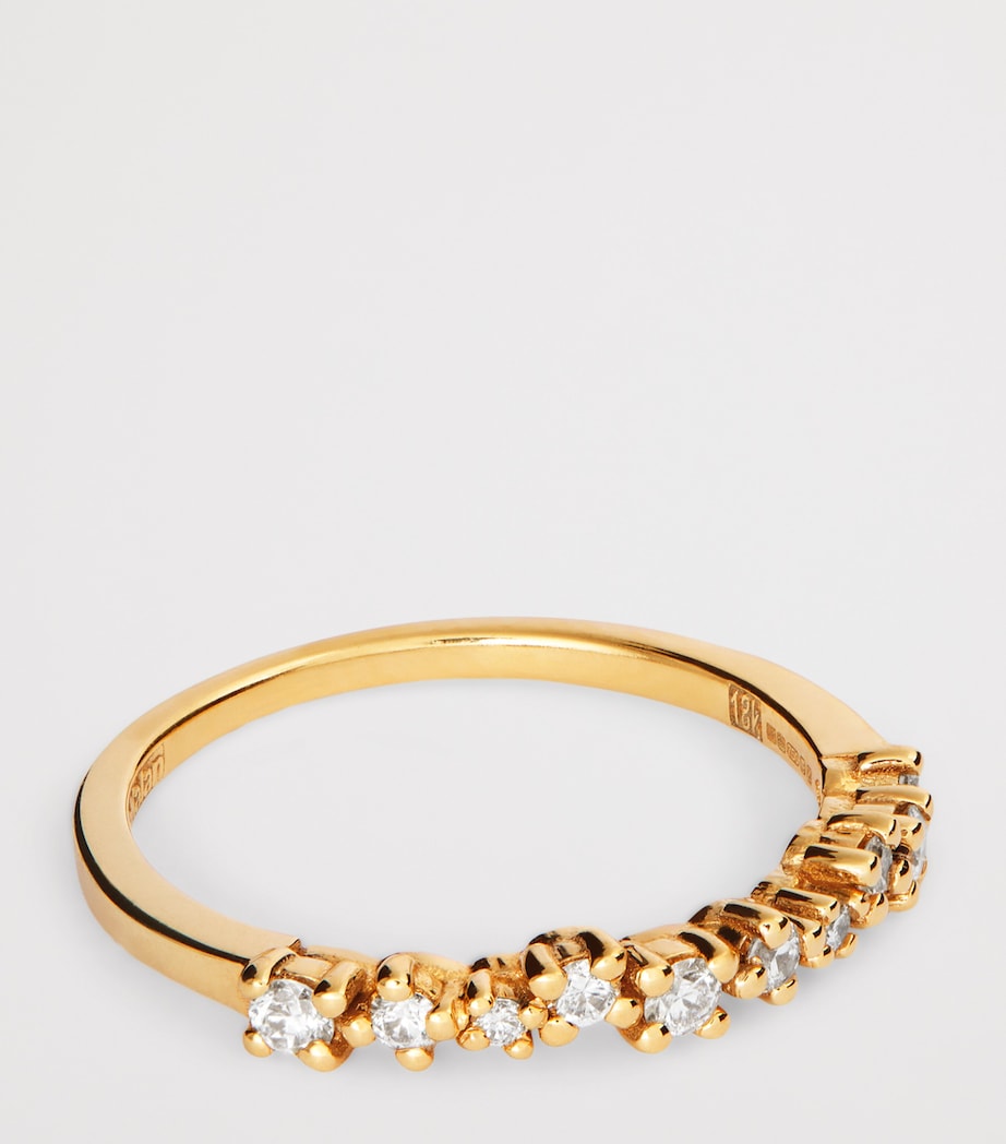 Yellow Gold and Diamond Classic Ring (Size 6.5) 18K YG/WD Image 4