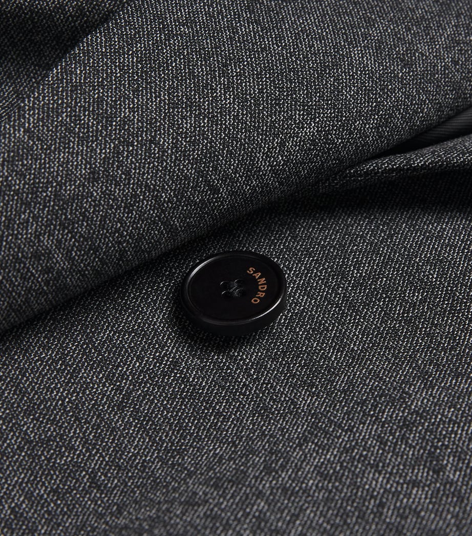 Boxy Single-Breasted Blazer LIGHT GREY Image 5