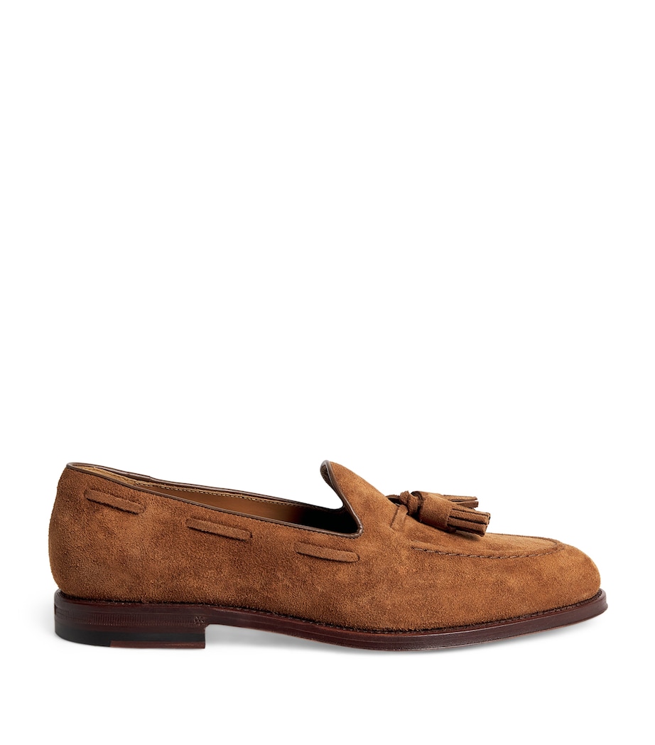 Suede Tasselled Maestra Loafers BROWN Image 1