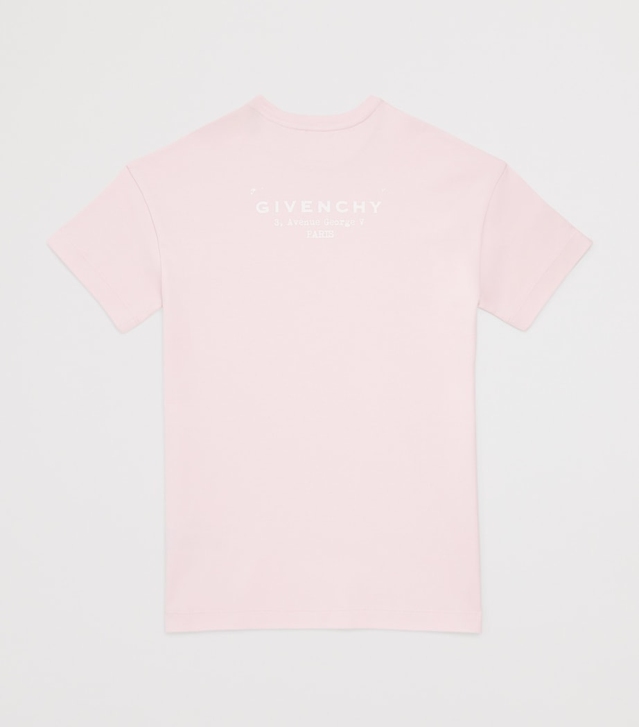 Cotton Logo T-Shirt Dress (4-12+ Years) H31225/44ZMARSHMALLW Image 2