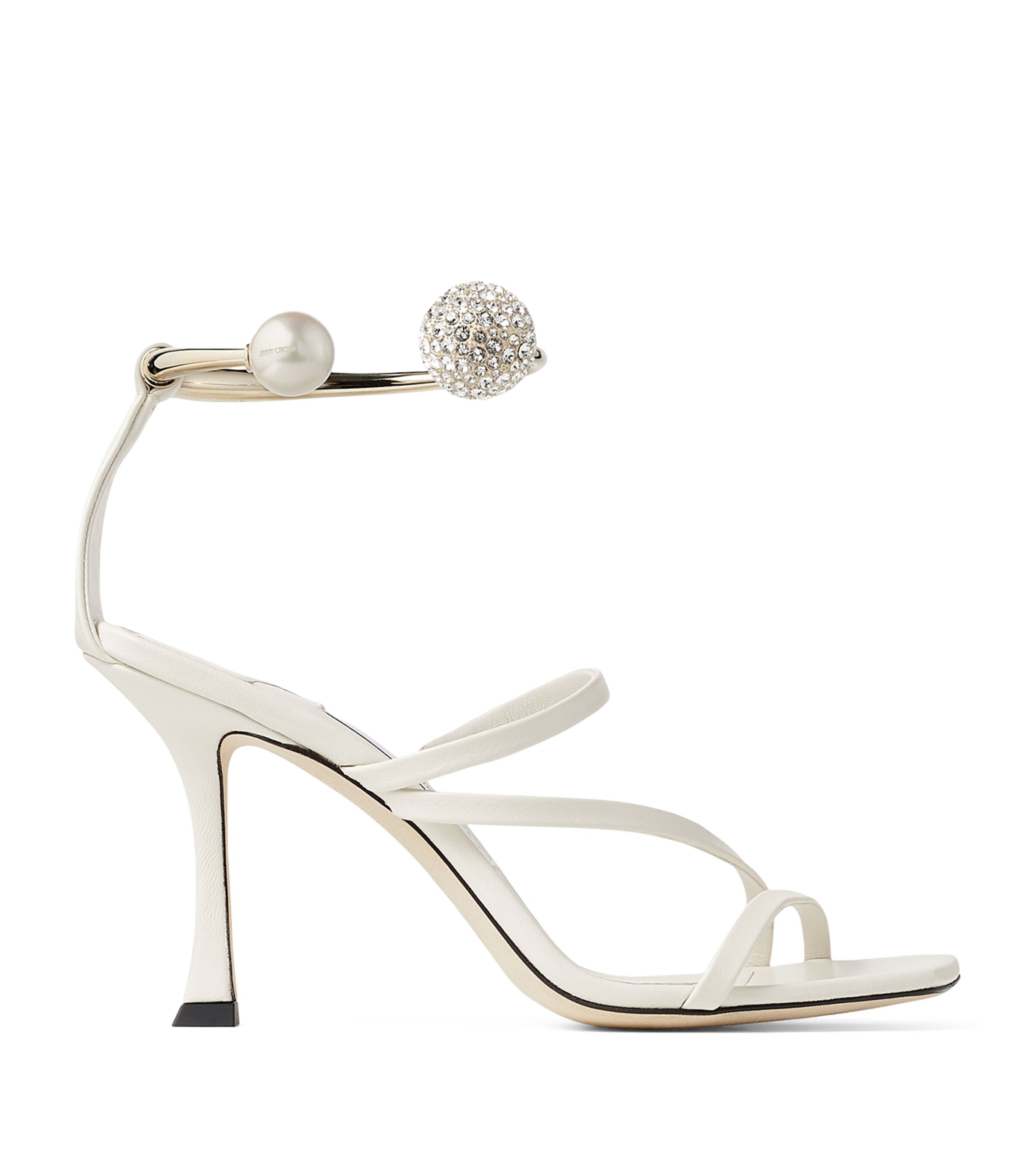 Jimmy Choo Skin-heeled, Open-toed, High-heeled Sandals In White