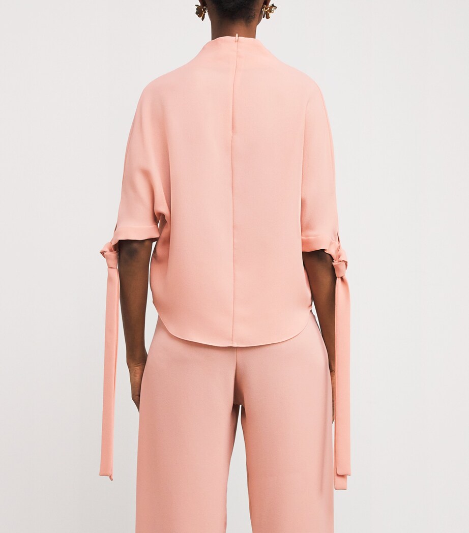 Edeline Lee Womens Tie-Detail Padernal Top Pal Image 4