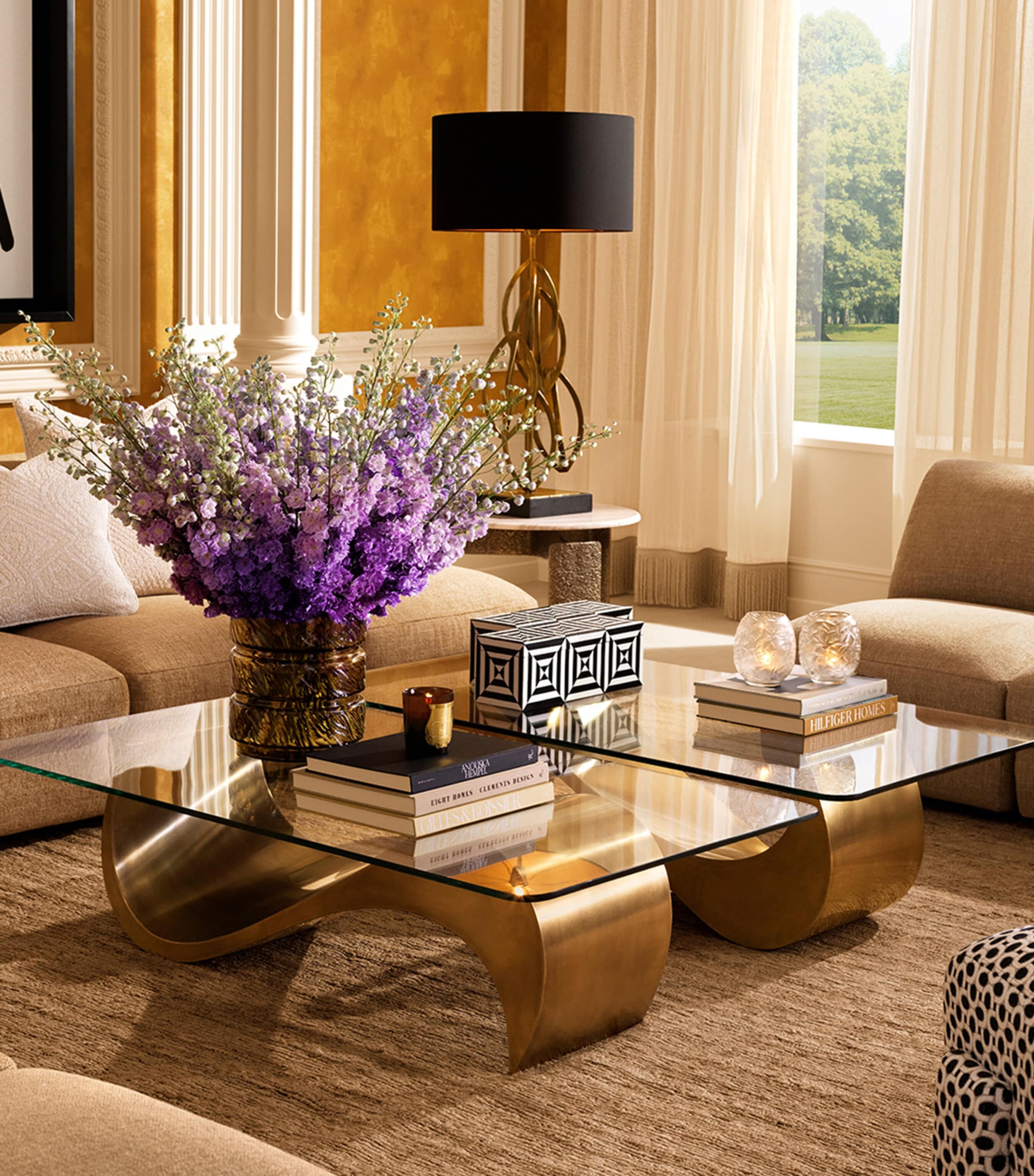 Eichholtz Chambertin Coffee Table Brass Image 2