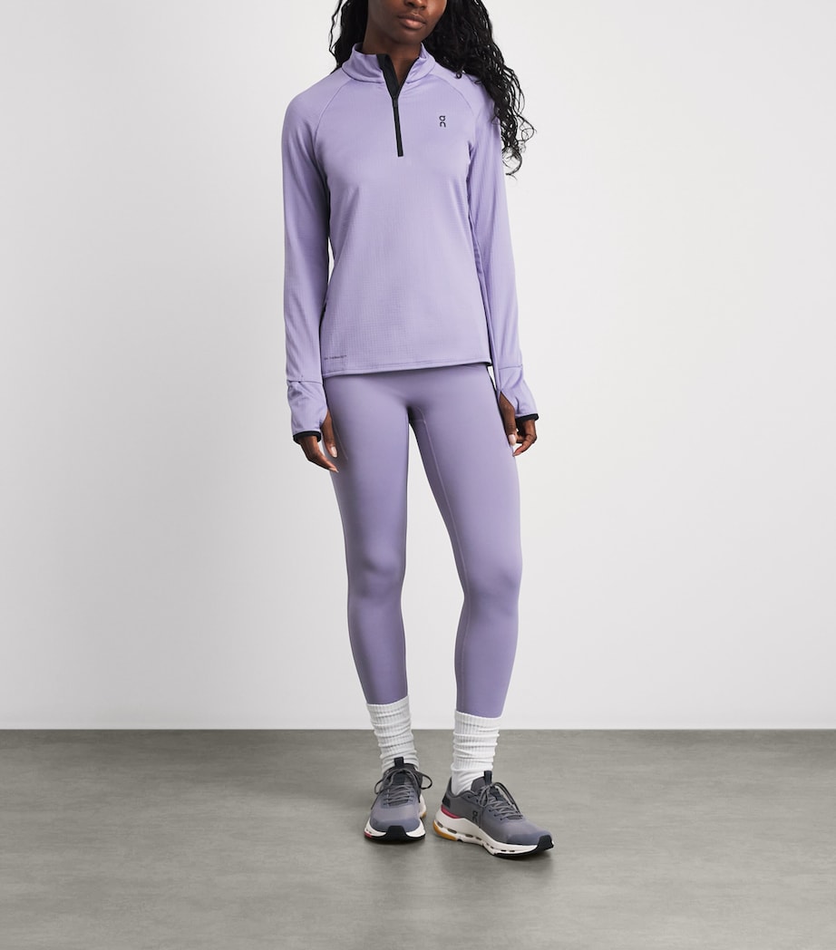 On Womens Winter Performance Leggings Mallow Image 2
