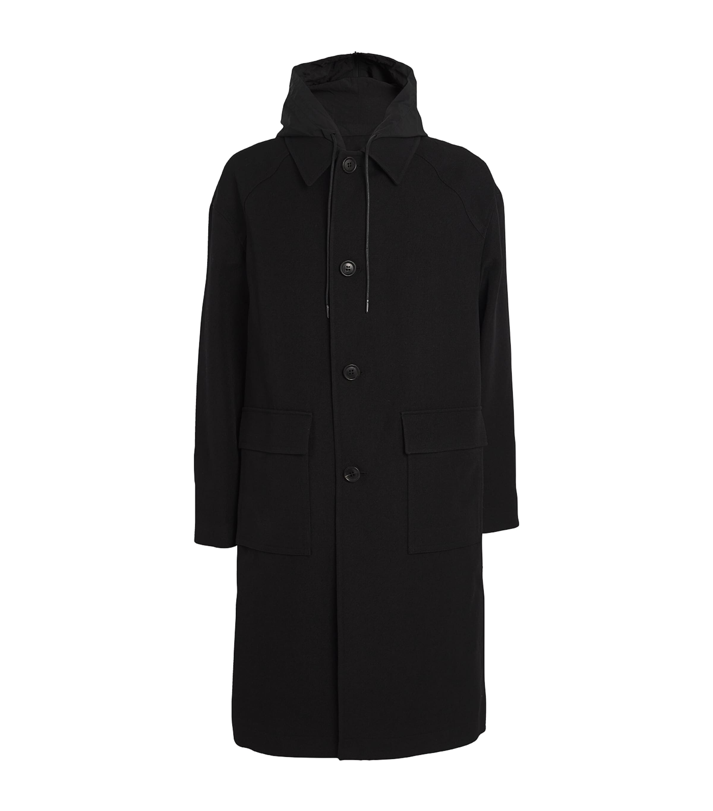 JUUNJ WOOL INSERT OVERCOAT 