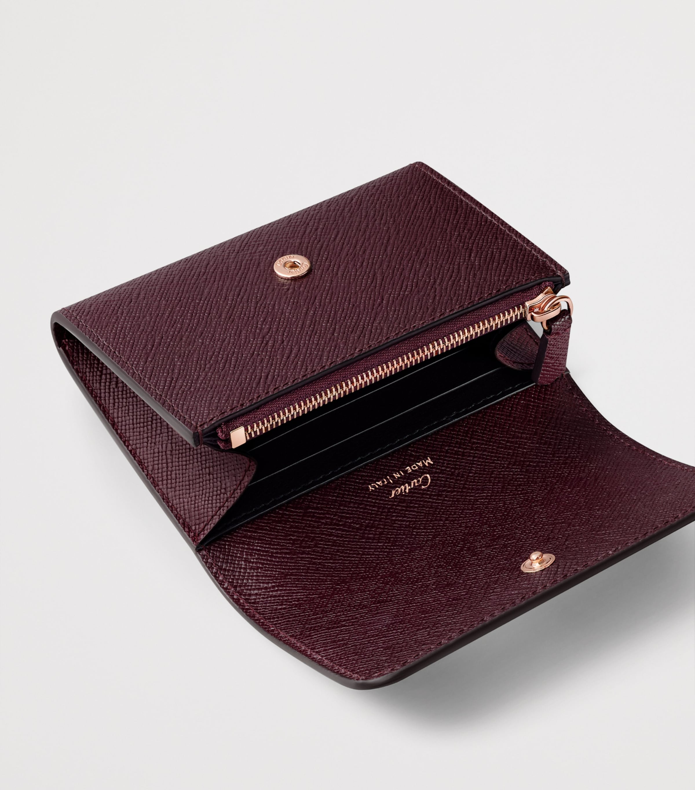 Mini Leather C de Cartier Wallet GRAPE Image 5