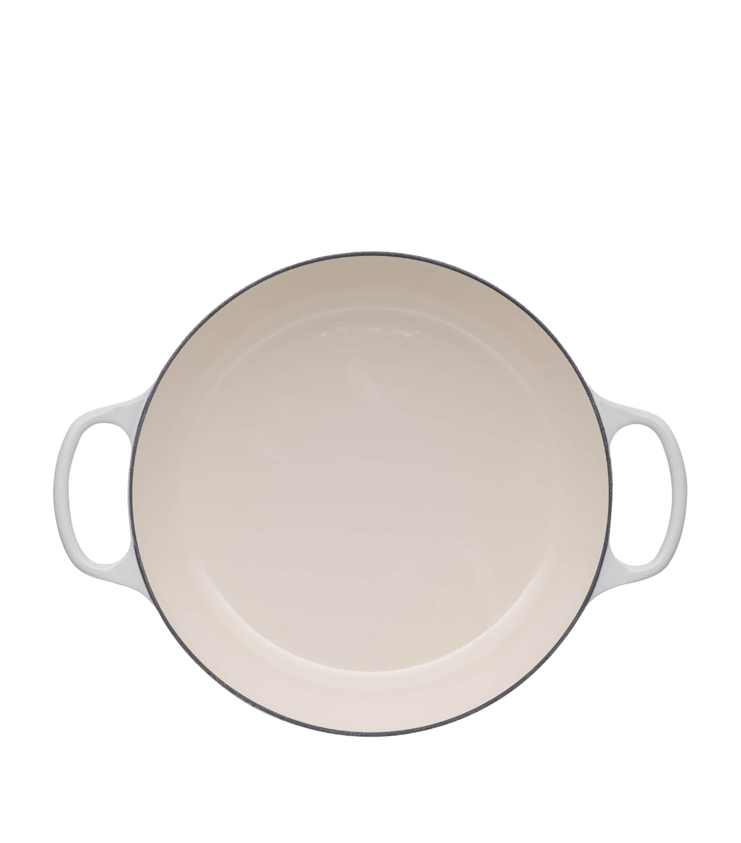 Cast Iron Shallow Casserole Dish (30cm) MERINGUE Image 2