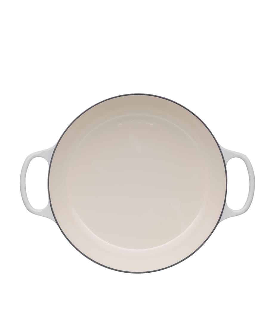 Cast Iron Shallow Casserole Dish (30cm) MERINGUE Image 2