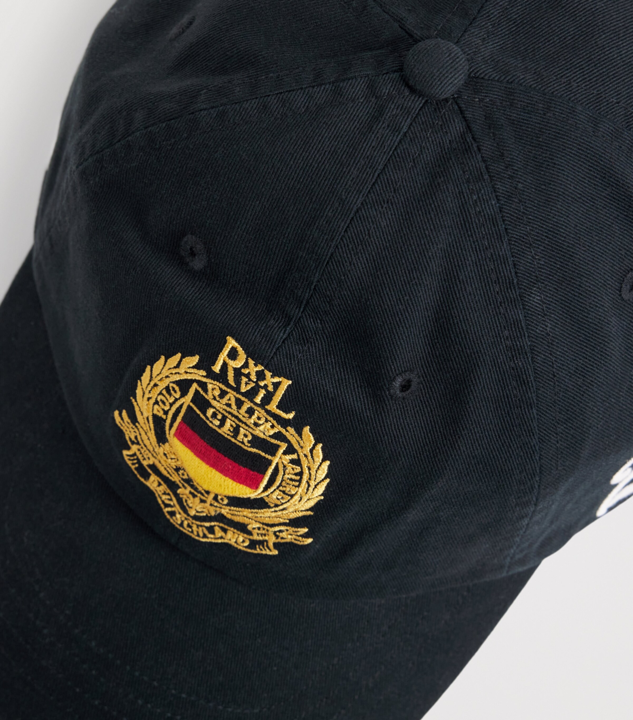 Polo Ralph Lauren Cotton Twill Germany Crest Baseball Cap Polo Black Image 4
