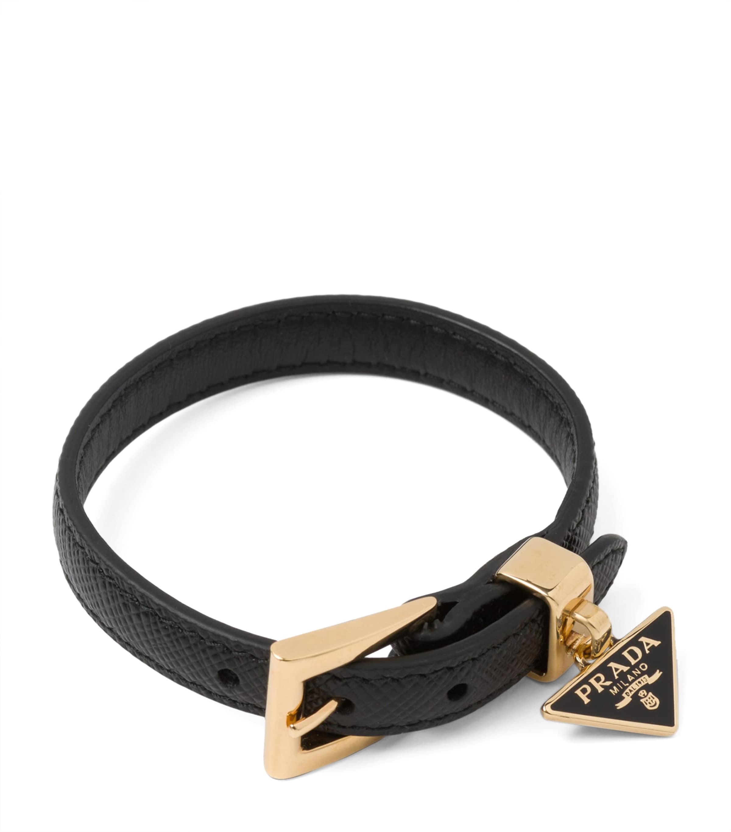 Saffiano Leather Buckle Bracelet F0002 Image 1