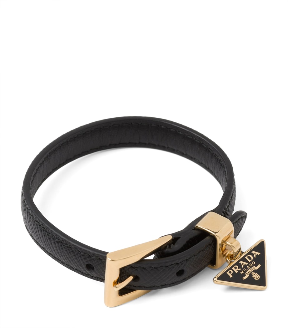 Saffiano Leather Buckle Bracelet F0002 Image 1
