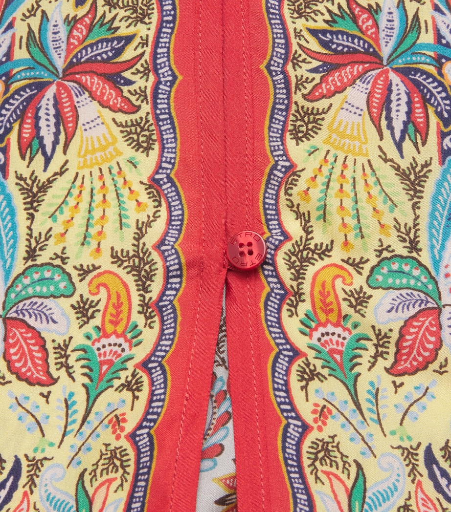Etro Womens Silk Paisley Cover-Up Shirt Prnt/white Bs Image 2