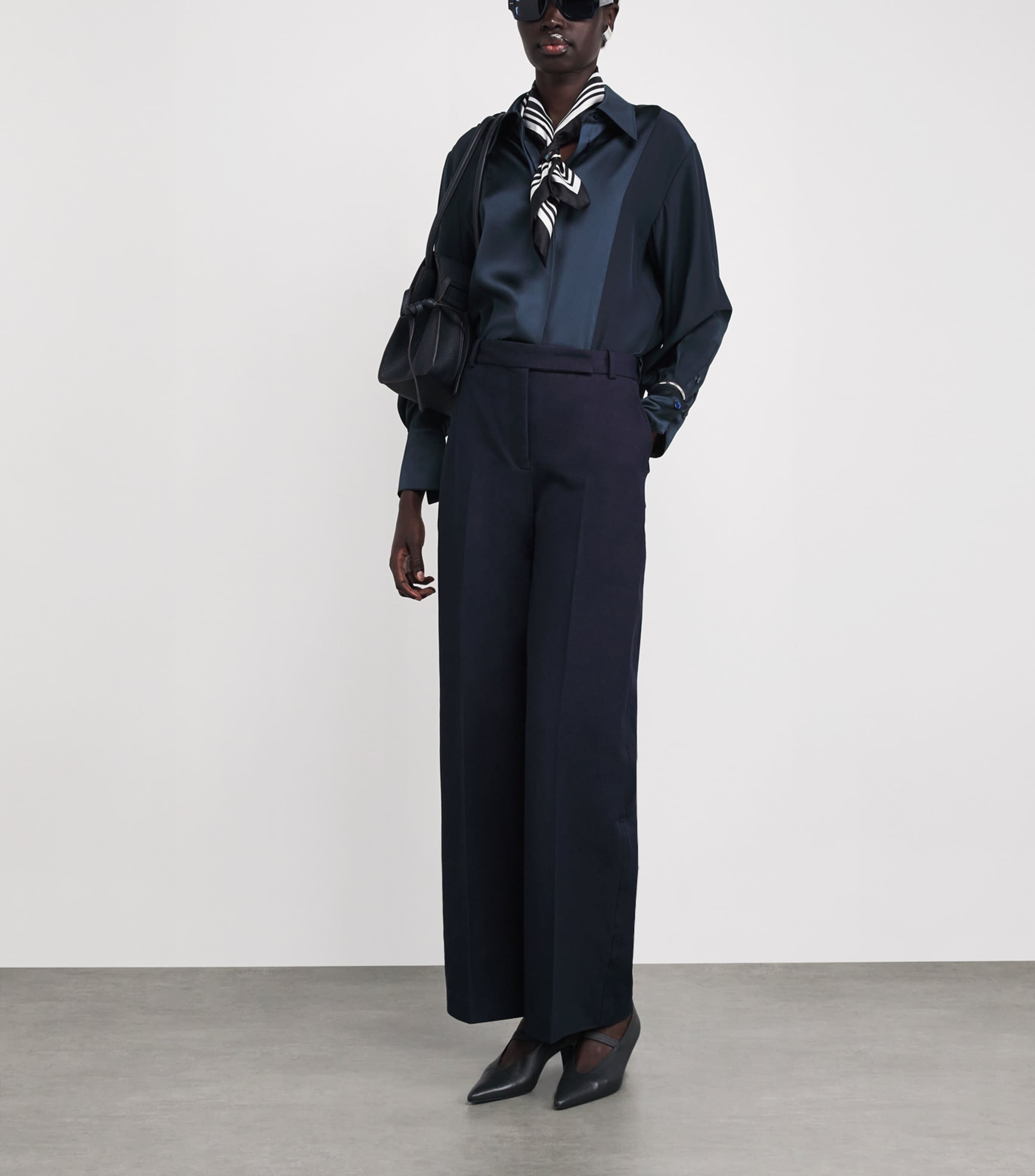 Silk Childs Blouse INDIGO Image 2