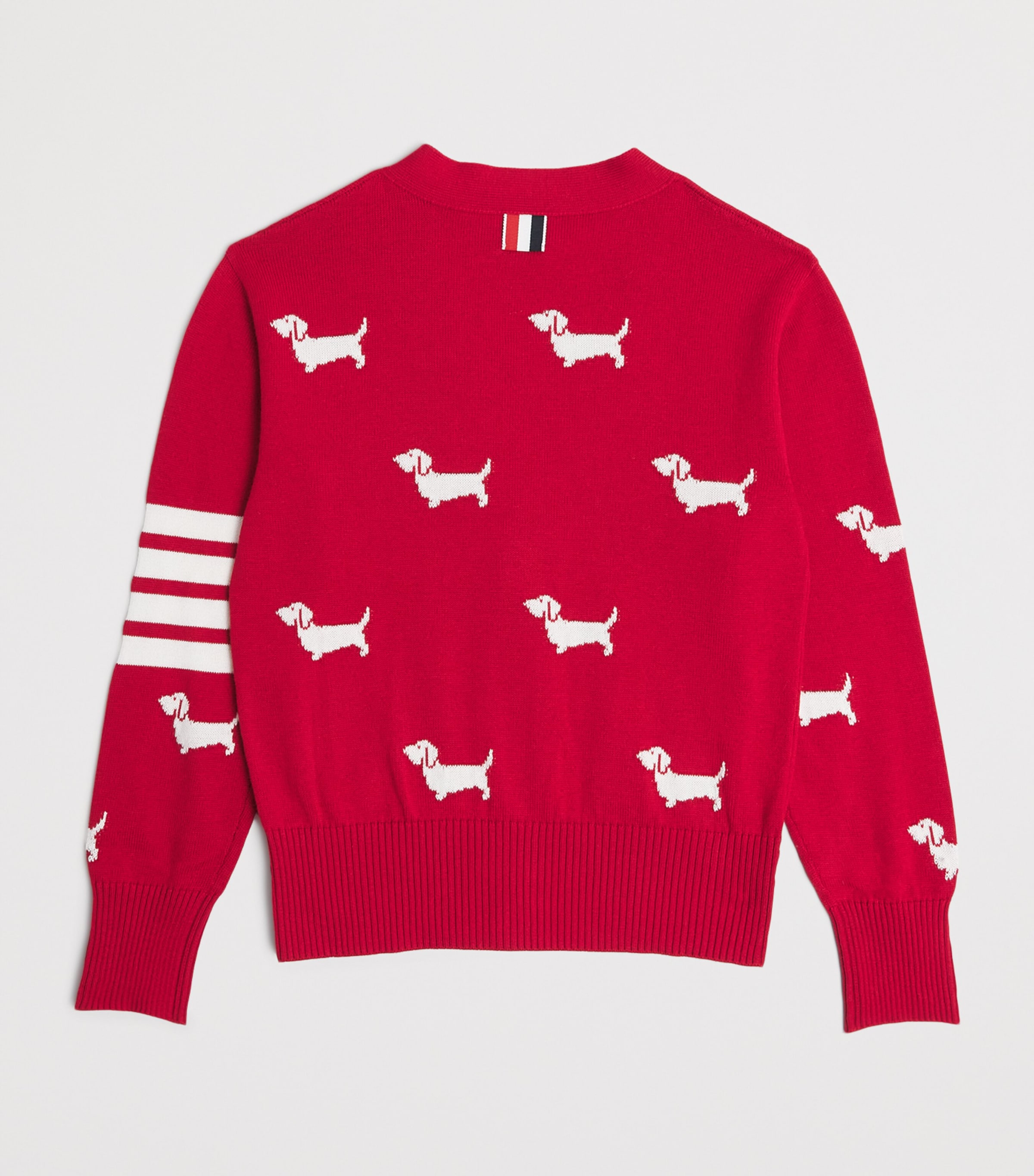Cotton Dog Cardigan (2-12 Years) RED Image 2