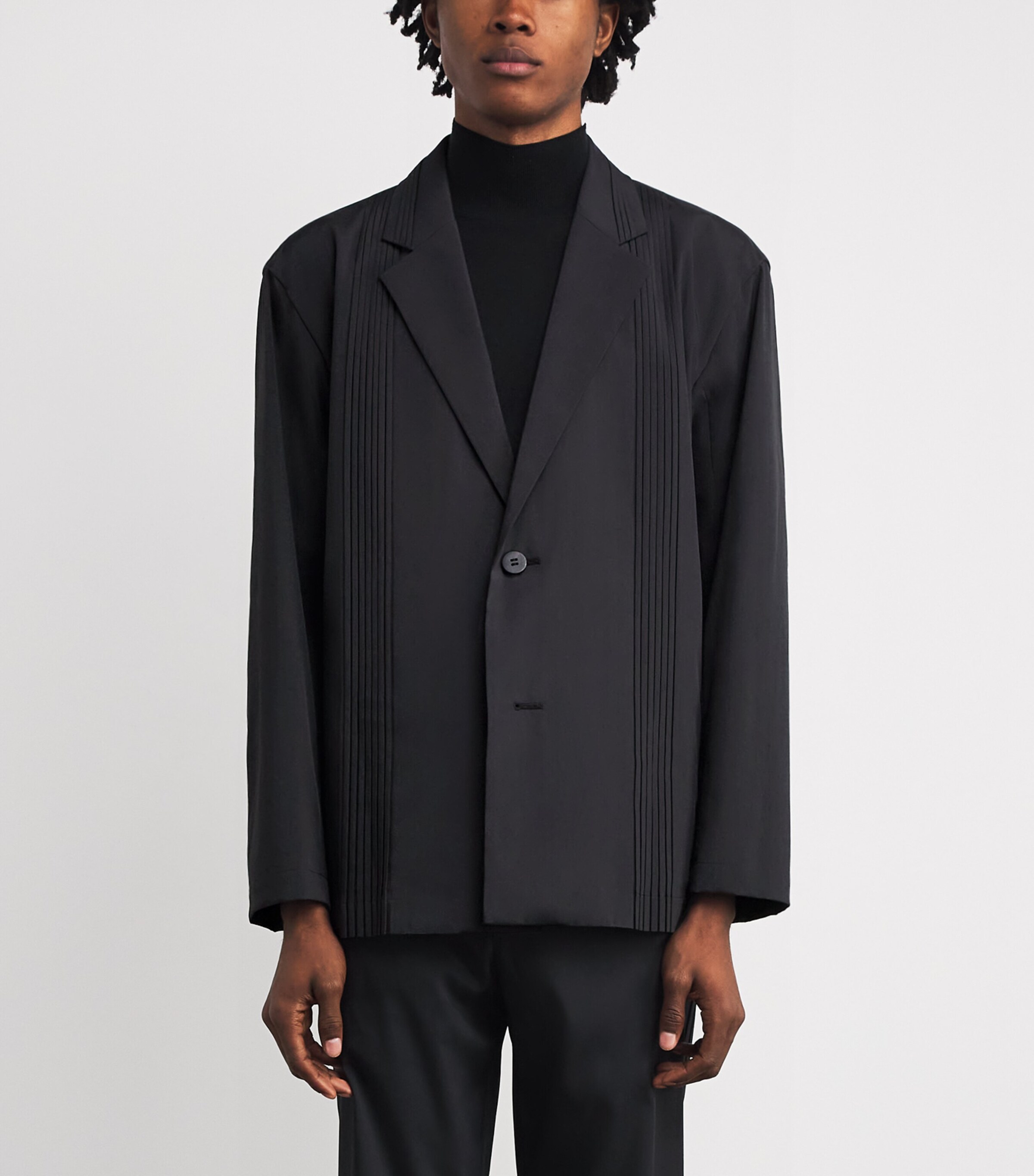 Air Pleats Blazer 15-BLACK Image 3