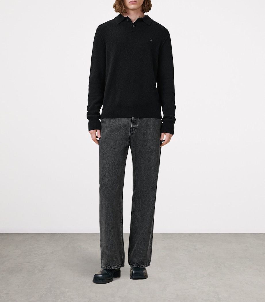 Statten Polo Sweater BLACK Image 2