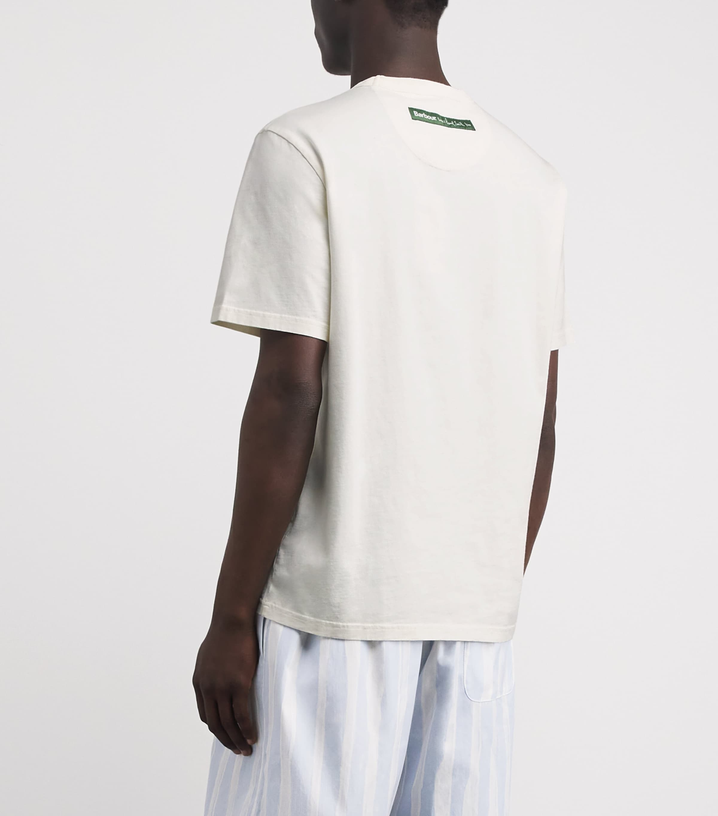 Barbour Mens x Paul Smith Ice Cream Scoop T-Shirt Whisper Image 5
