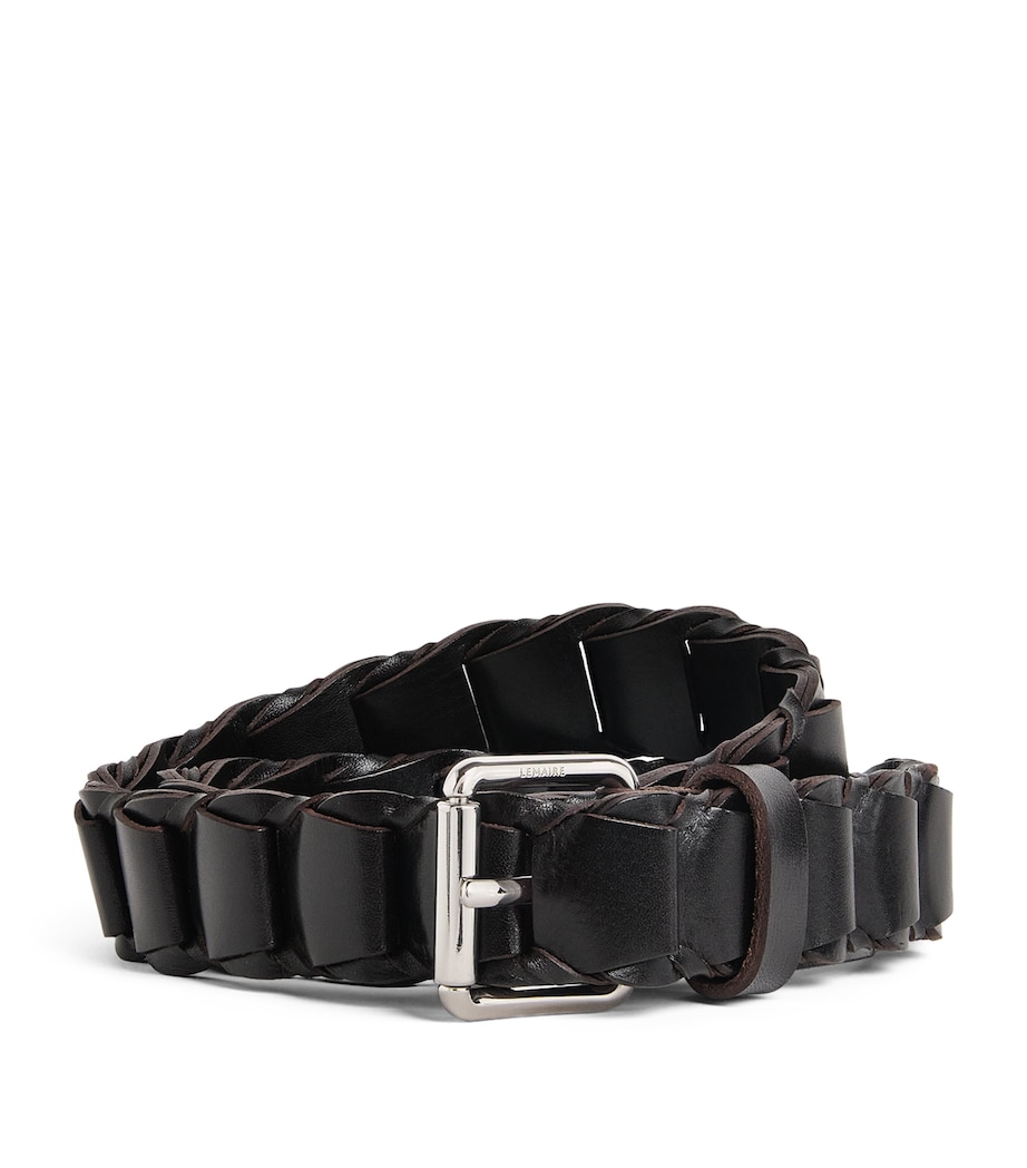 Lemaire Leather Link Belt Dark Brown Image 1
