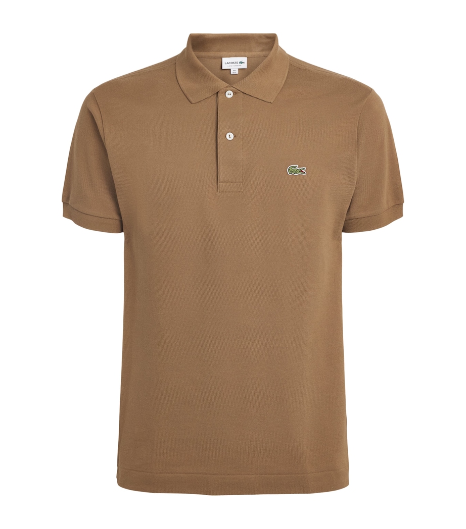 Lacoste Mens Cotton Original Polo Shirt Cookie Image 1