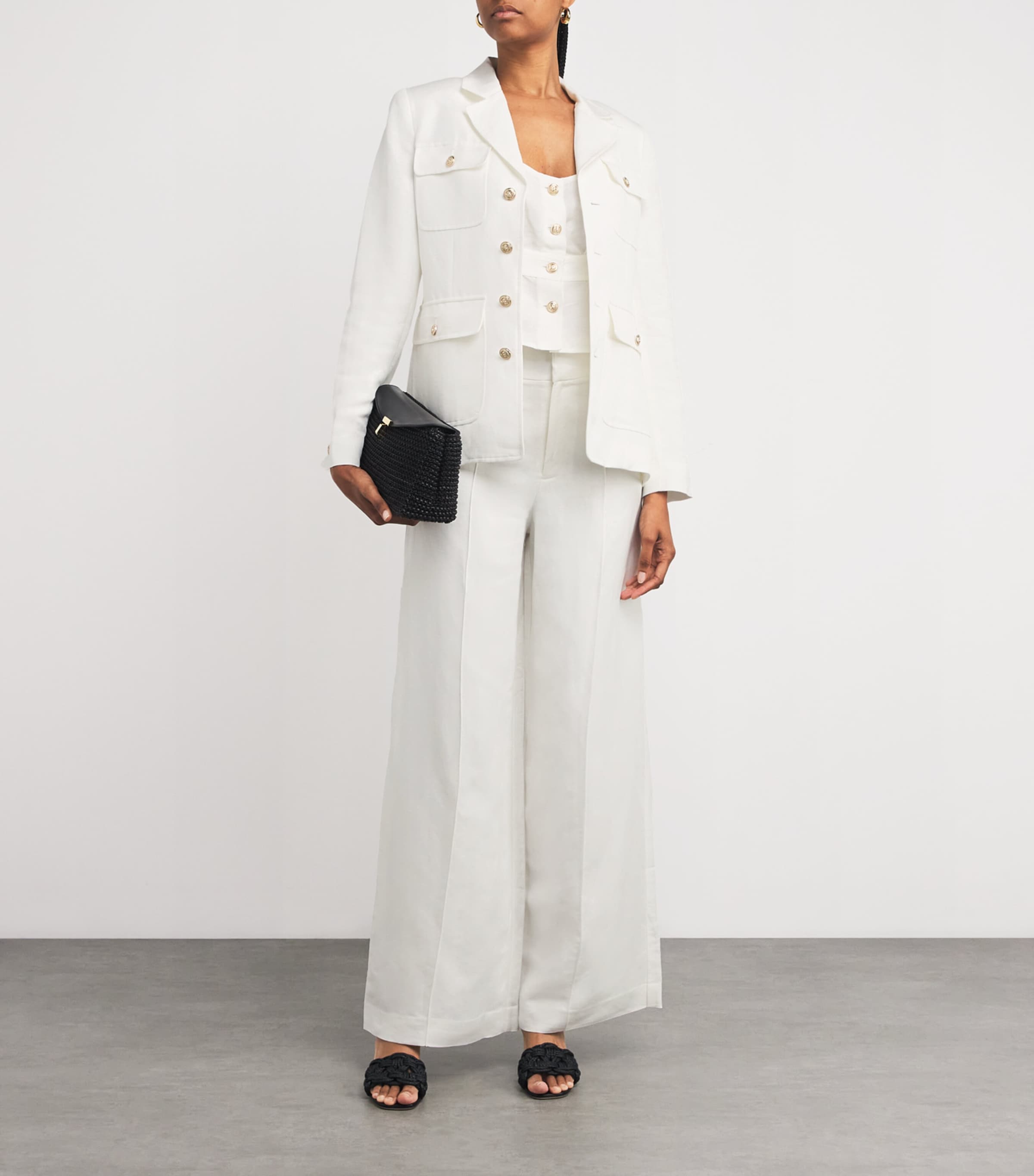 Pocket-Detail Reign Blazer WHITE Image 2