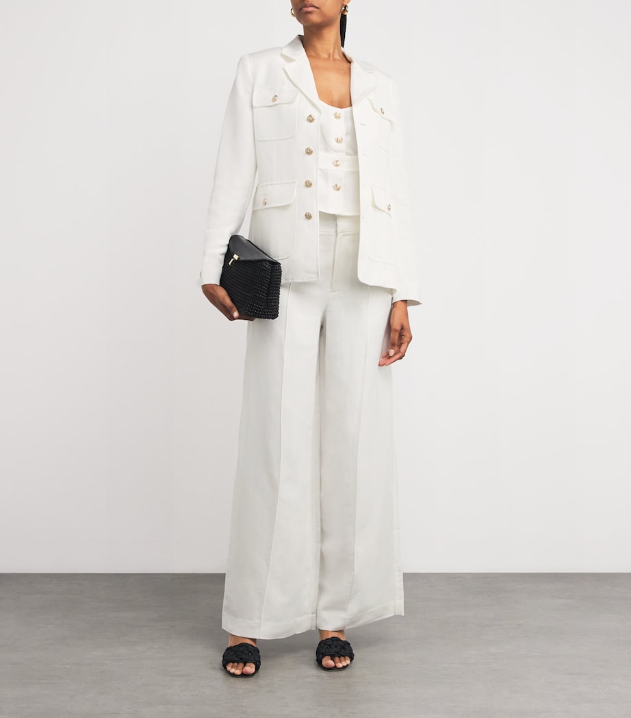 Pocket-Detail Reign Blazer WHITE Image 2